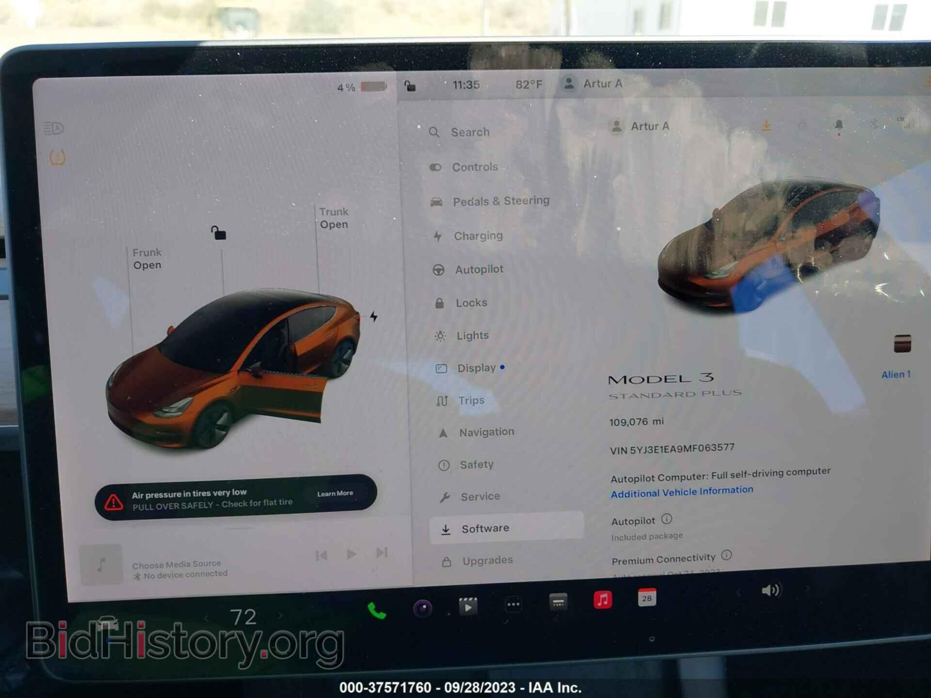 2021 TESLA MODEL 3 - VIN: 5YJ3E1EA9MF063577 - Фото 7