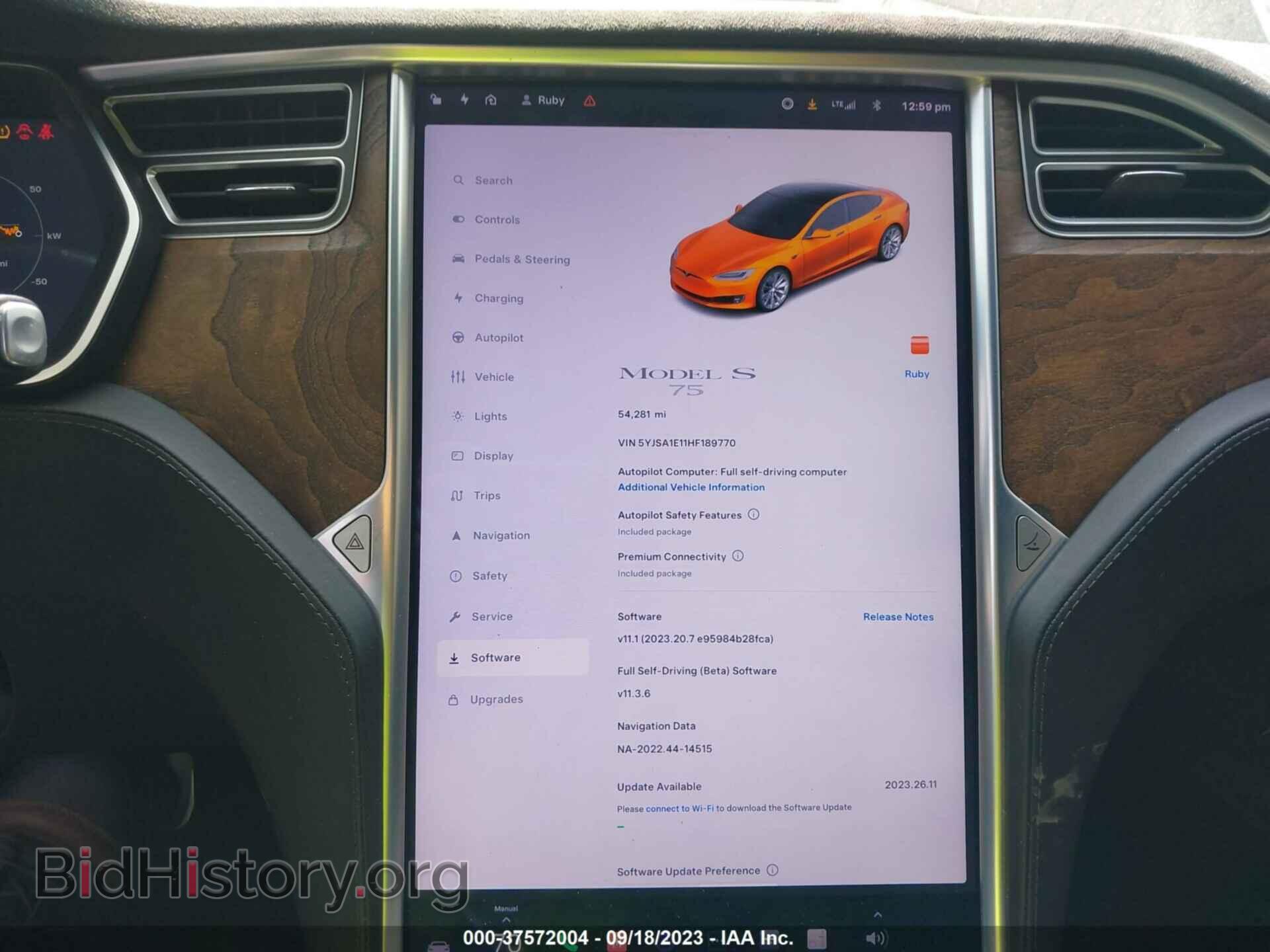 2017 TESLA MODEL S - VIN: 5YJSA1E11HF189770 - Фото 18