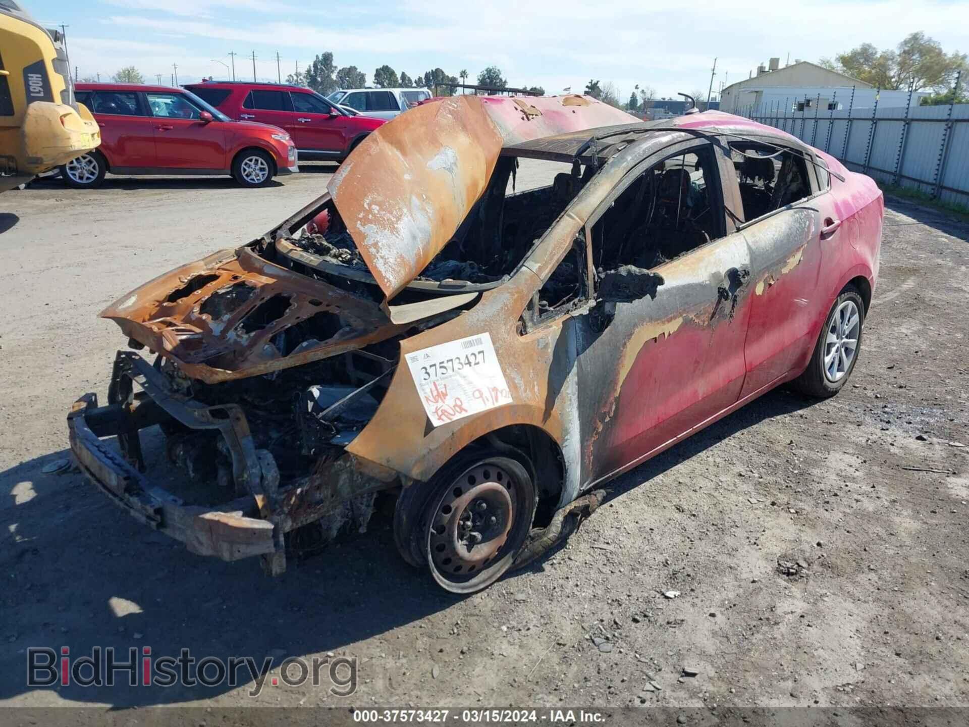 2013 KIA RIO - VIN: KNADM4A36D6204615 - Фото 2