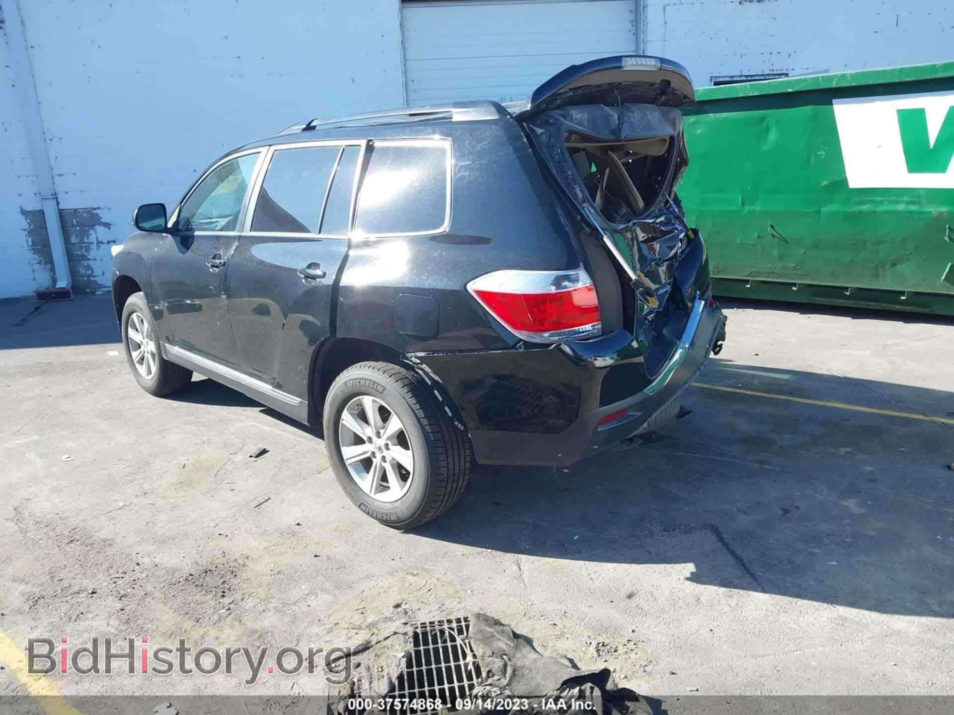 2013 TOYOTA HIGHLANDER - VIN: 5TDBK3EHXDS255583 - Фото 3