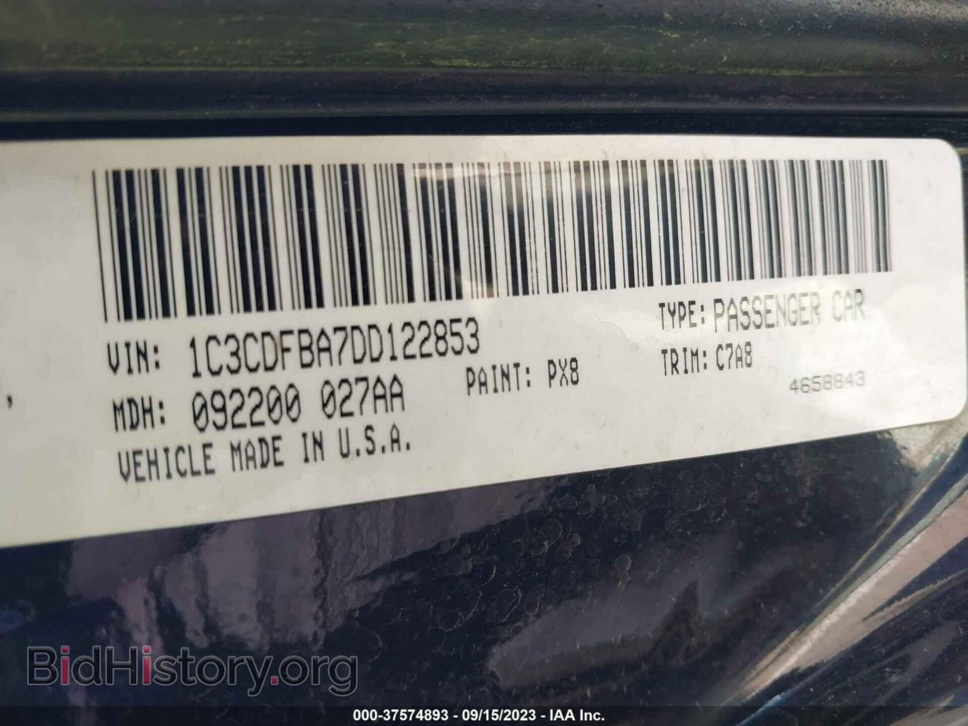 2013 DODGE DART - VIN: 1C3CDFBA7DD122853 - Фото 9