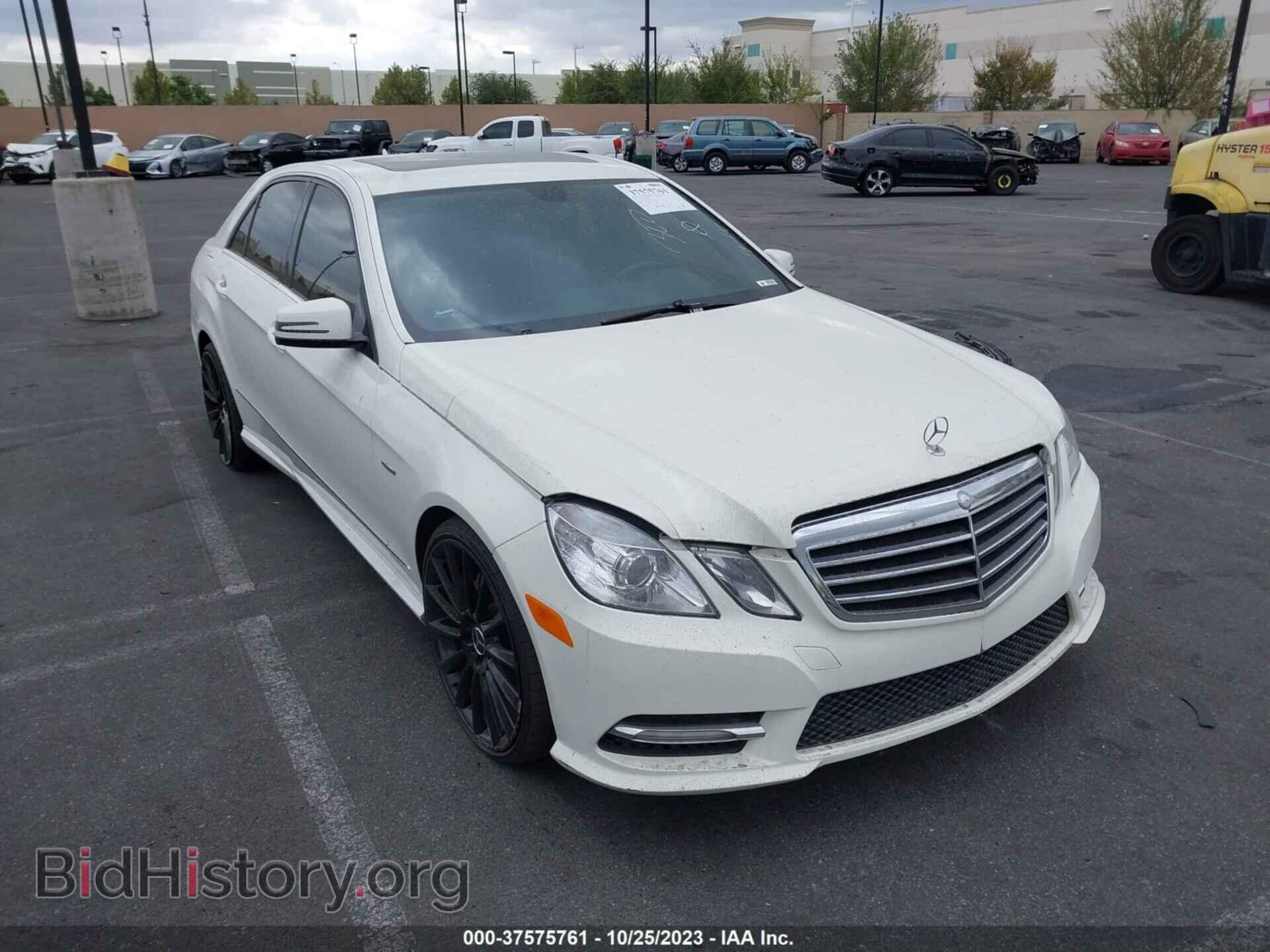 Photo WDDHF5KB9CA609671 - MERCEDES-BENZ E-CLASS 2012