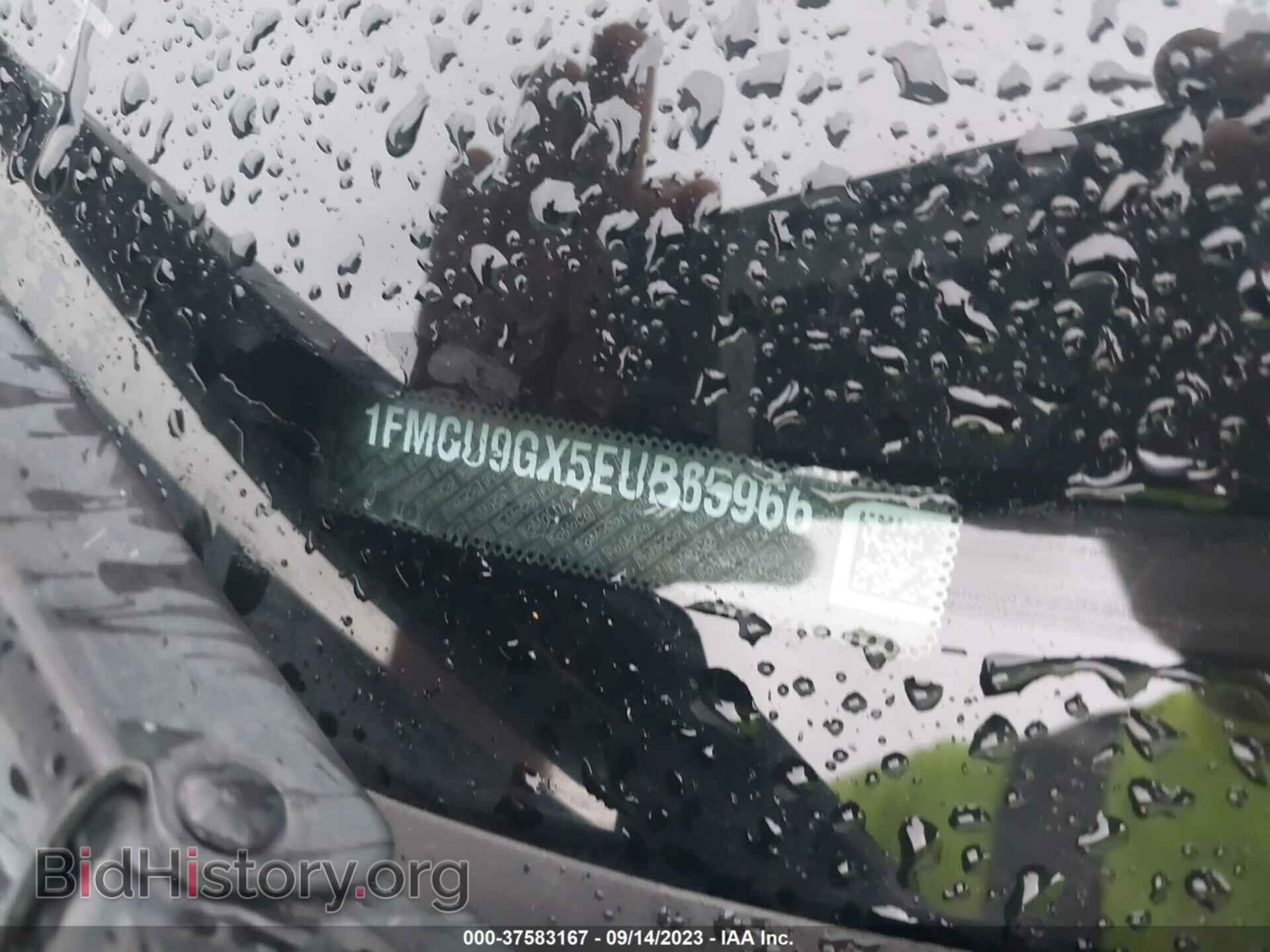 2014 FORD ESCAPE - VIN: 1FMCU9GX5EUB65966 - Фото 9