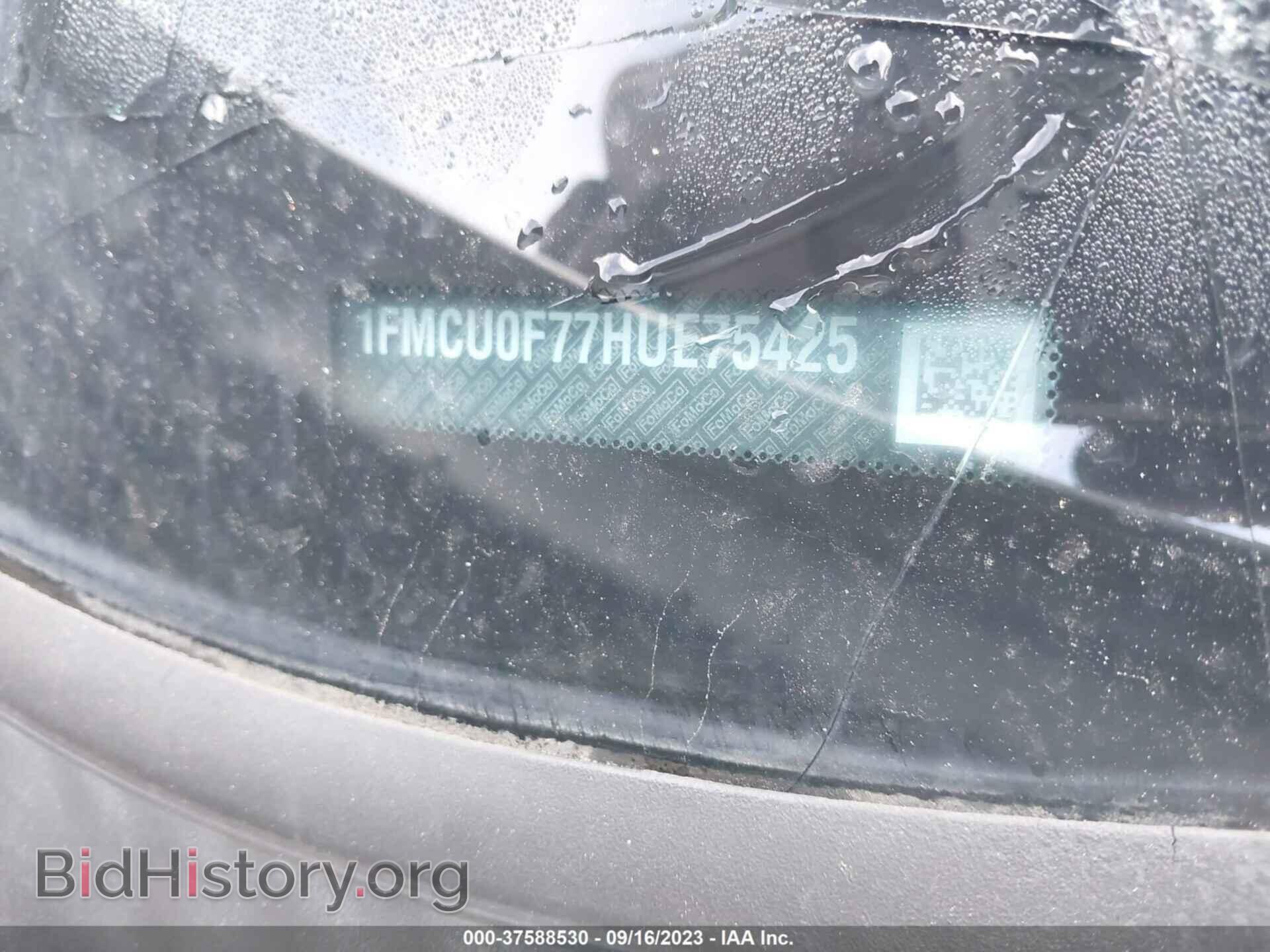 2017 FORD ESCAPE - VIN: 1FMCU0F77HUE75425 - Фото 9