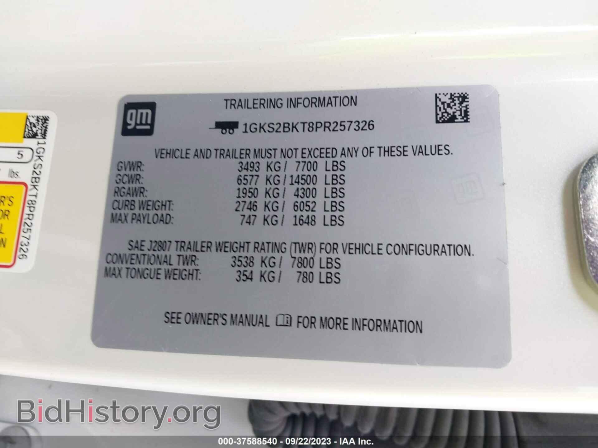 2023 GMC YUKON - VIN: 1GKS2BKT8PR257326 - Фото 9