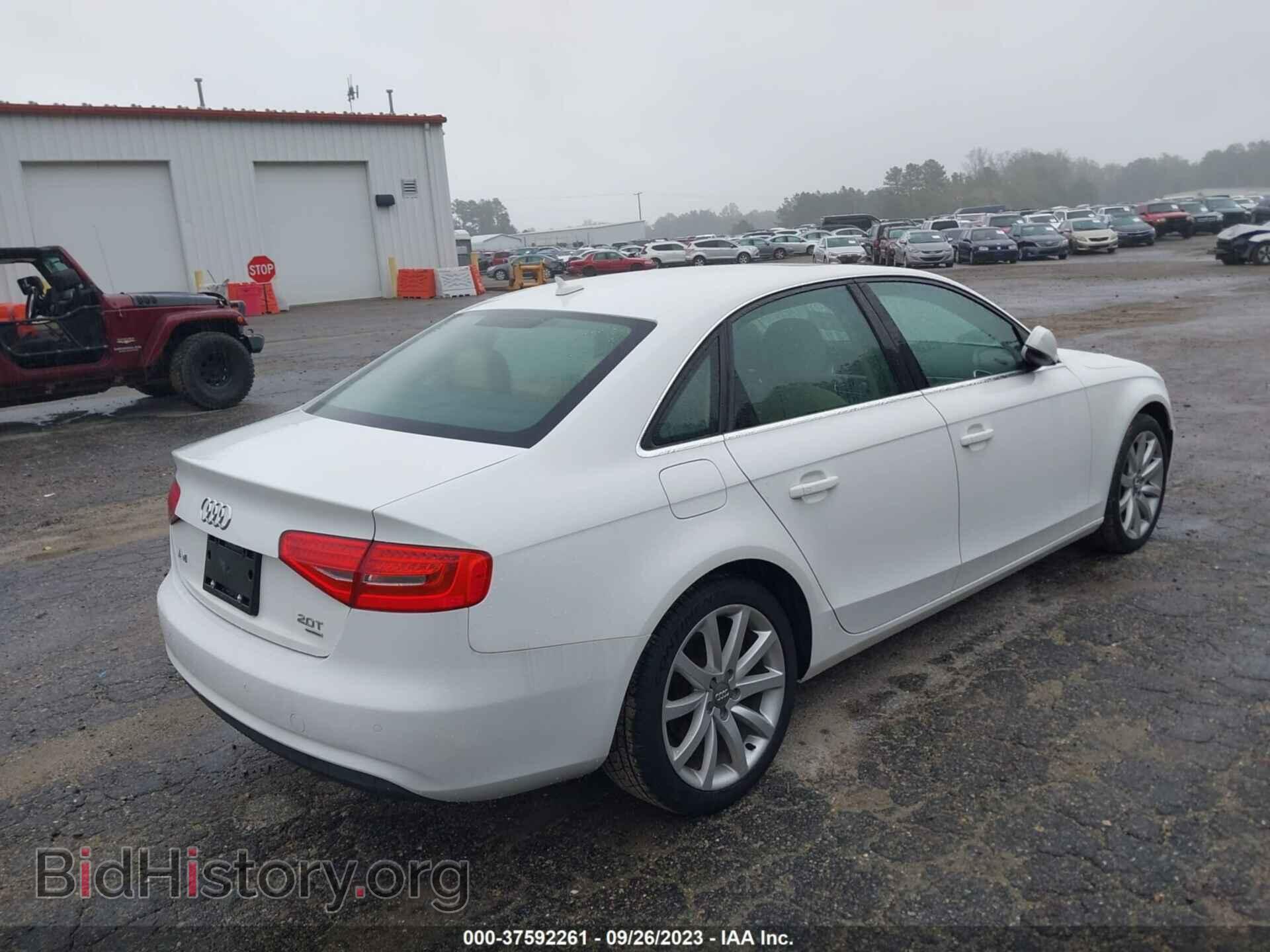 2013 AUDI A4 - VIN: WAUFFAFL4DN024601 - Фото 4