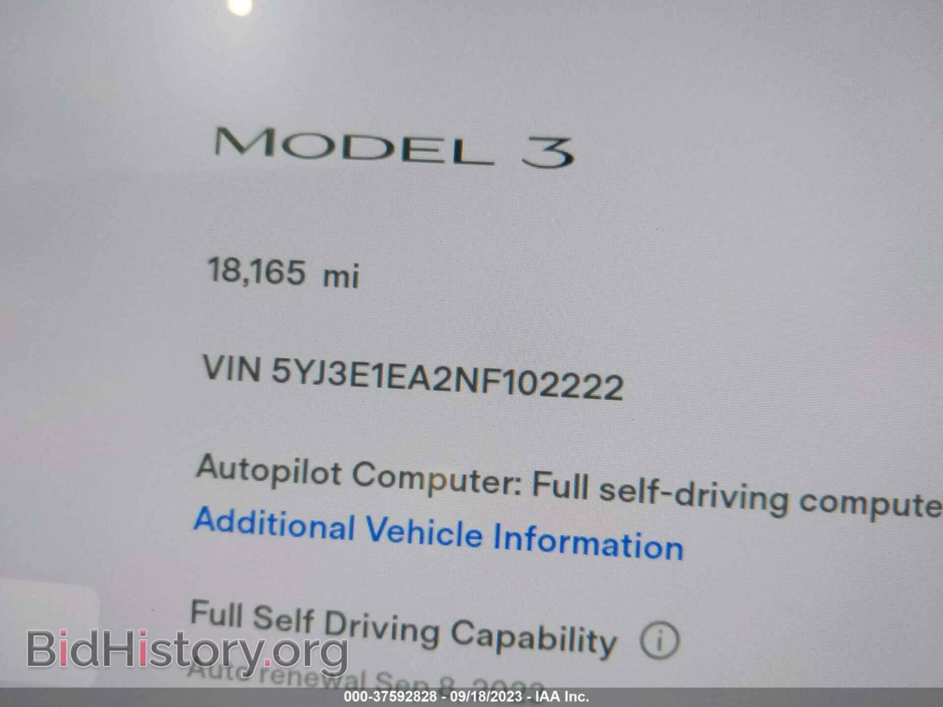 2022 TESLA MODEL 3 - VIN: 5YJ3E1EA2NF102222 - Photo 7
