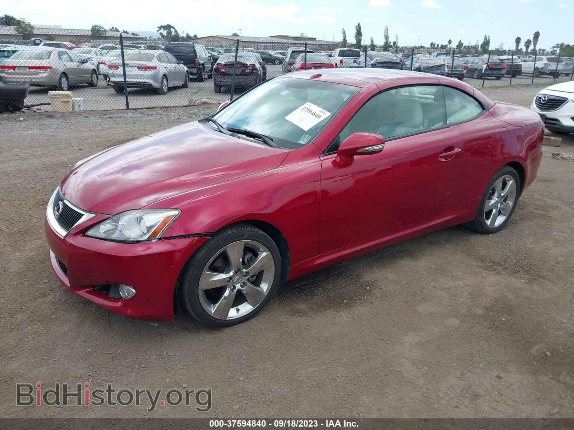 2010 LEXUS IS 250C - VIN: JTHFF2C25A2502363 - Фото 2