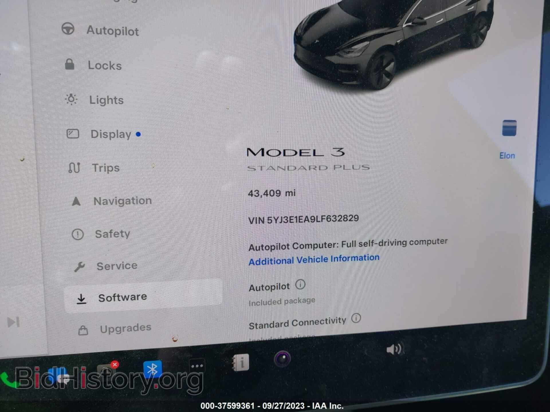 2020 TESLA MODEL 3 - VIN: 5YJ3E1EA9LF632829 - Фото 7