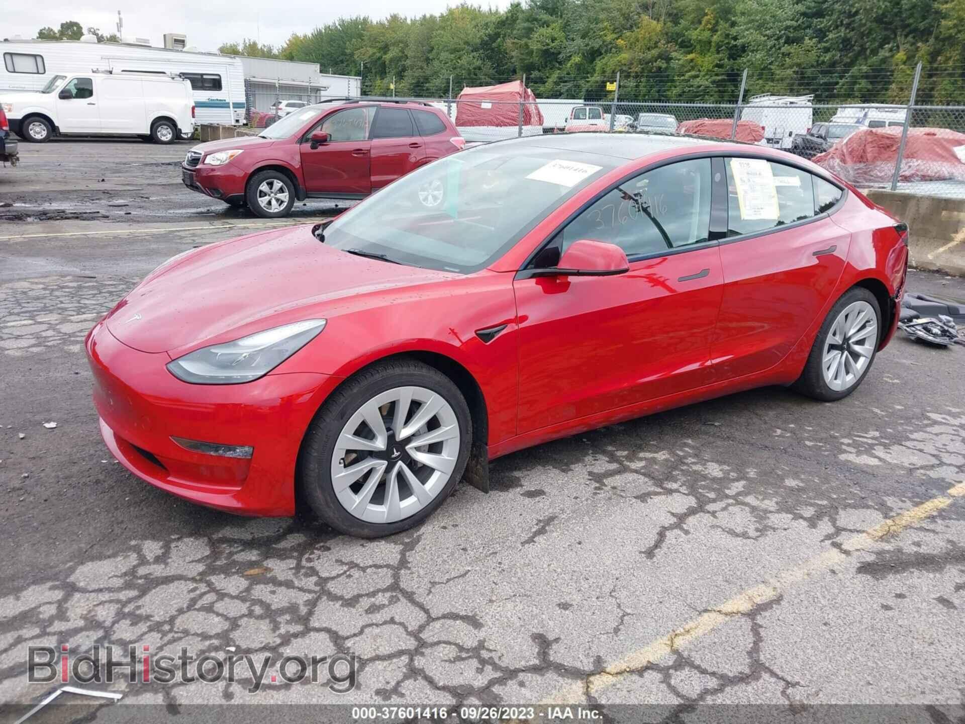 2022 TESLA MODEL 3 - VIN: 5YJ3E1EB2NF113567 - Фото 2