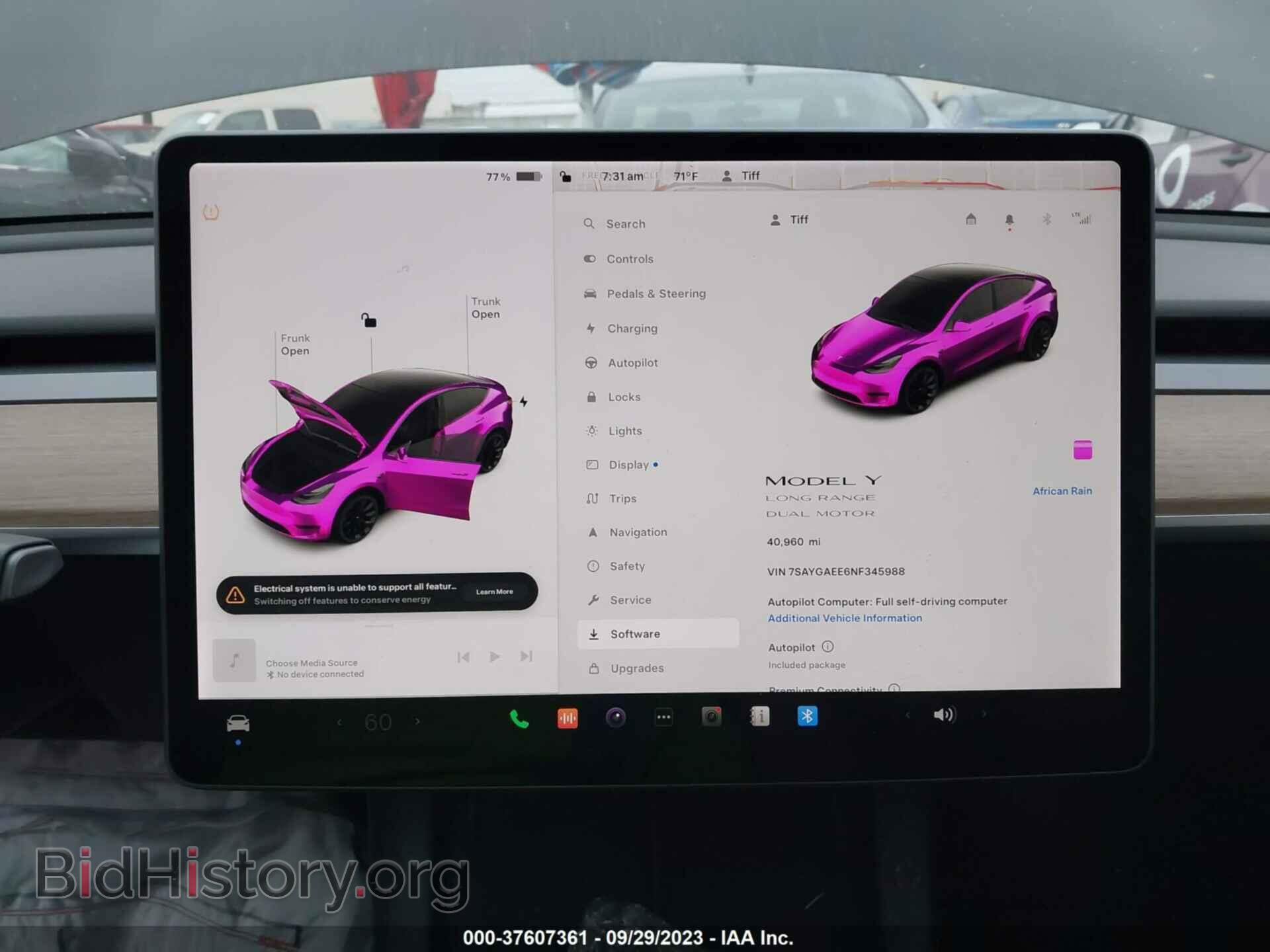 2022 TESLA MODEL Y - VIN: 7SAYGAEE6NF345988 - Фото 18