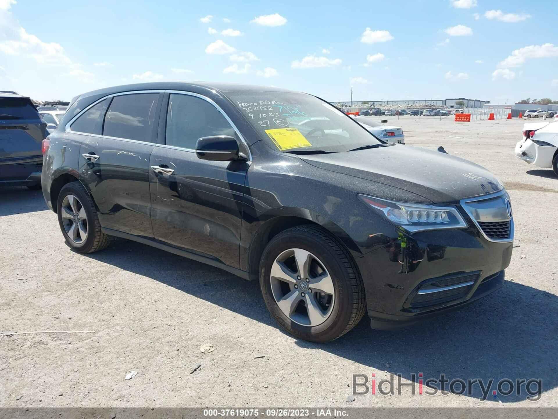 Photo 5FRYD4H2XGB007522 - ACURA MDX 2016