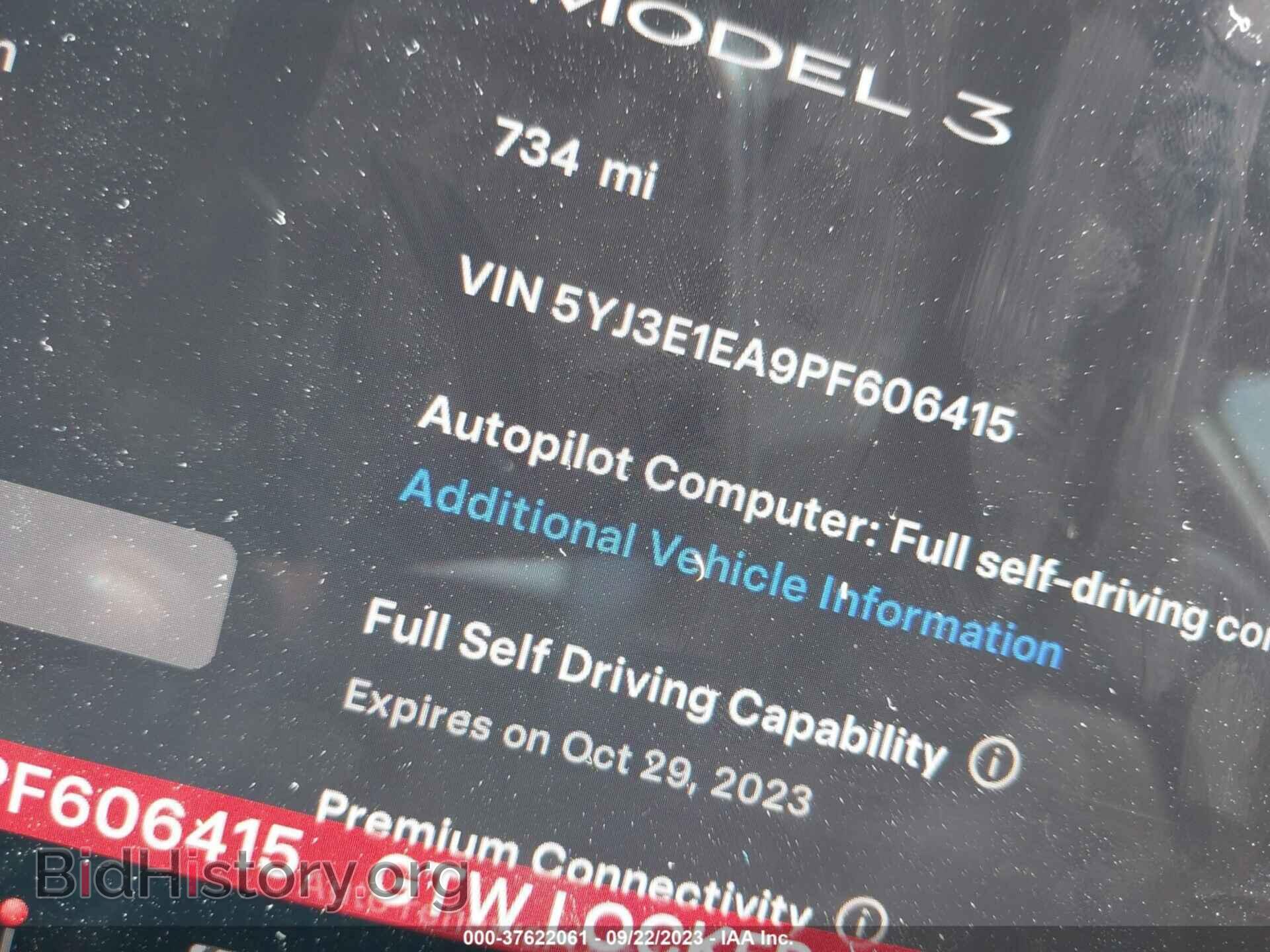 2023 TESLA MODEL 3 - VIN: 5YJ3E1EA9PF606415 - Фото 9