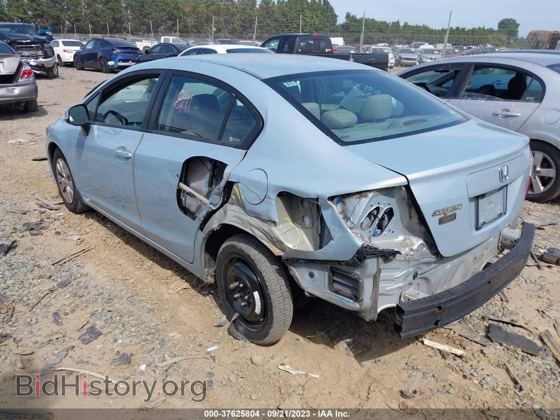 2012 HONDA CIVIC - VIN: 19XFB2F54CE361536 - Фото 3
