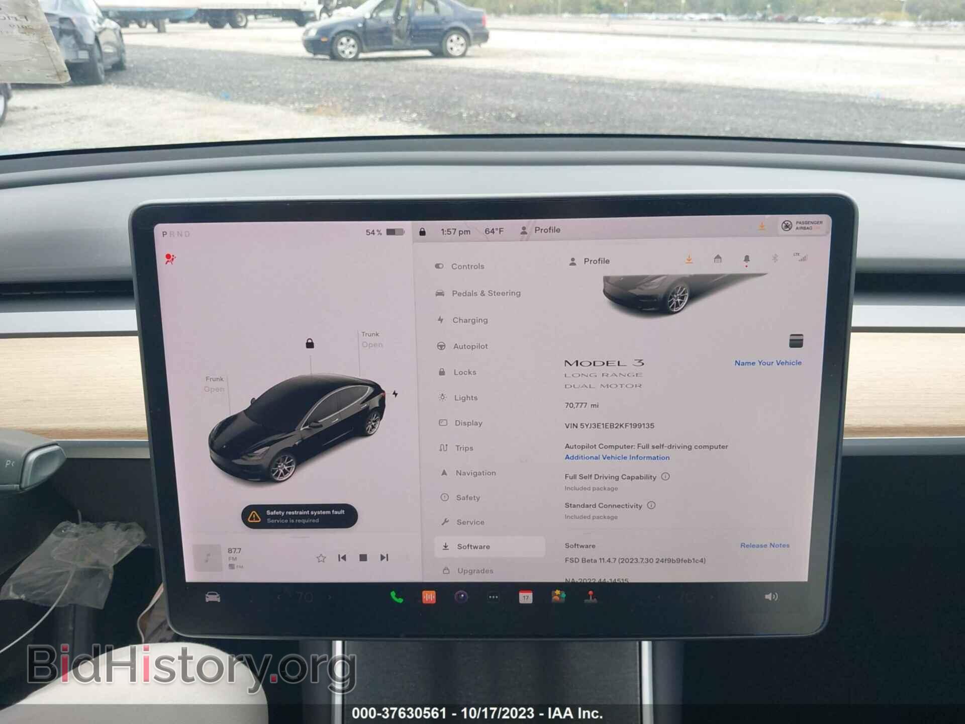 2019 TESLA MODEL 3 - VIN: 5YJ3E1EB2KF199135 - Фото 7