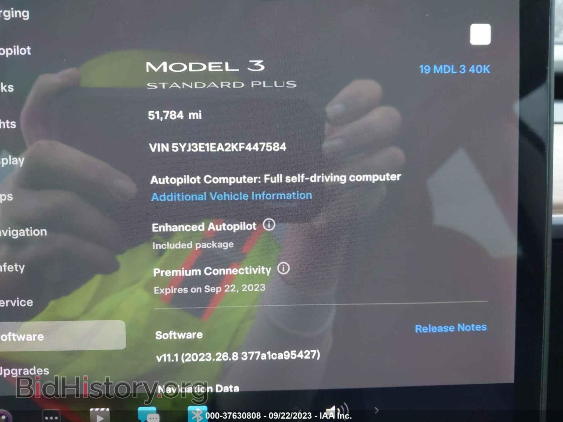 2019 TESLA MODEL 3 - VIN: 5YJ3E1EA2KF447584 - Фото 7
