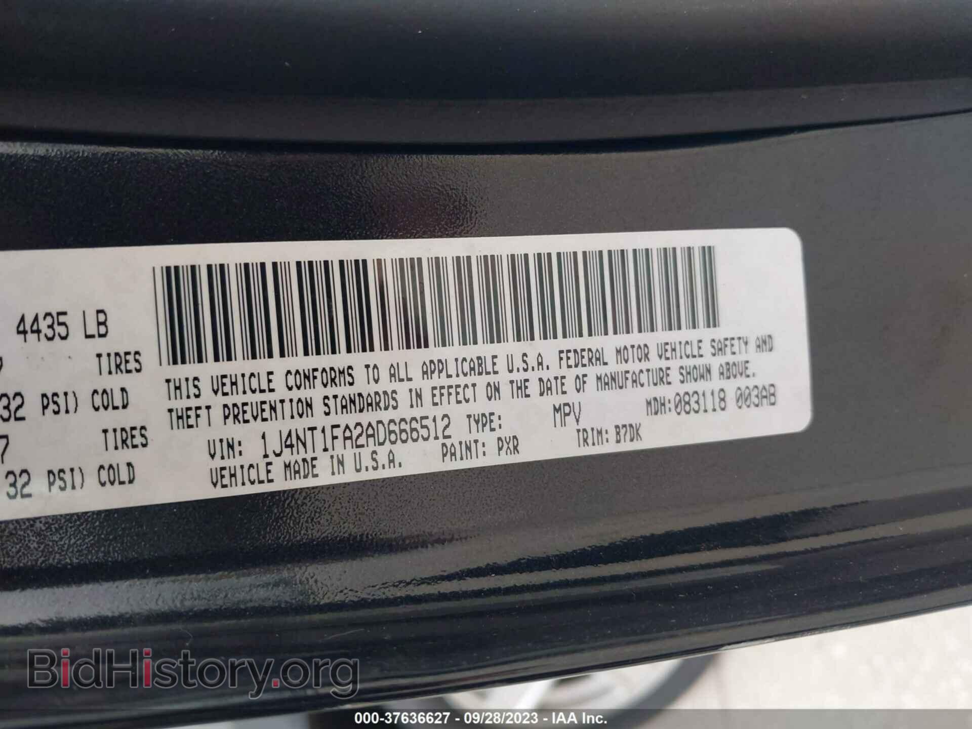 2010 JEEP COMPASS - VIN: 1J4NT1FA2AD666512 - Фото 9