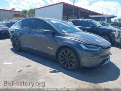 2023 Tesla MODEL X, gray — VIN 7SAXCBE59PF368441, IAAI