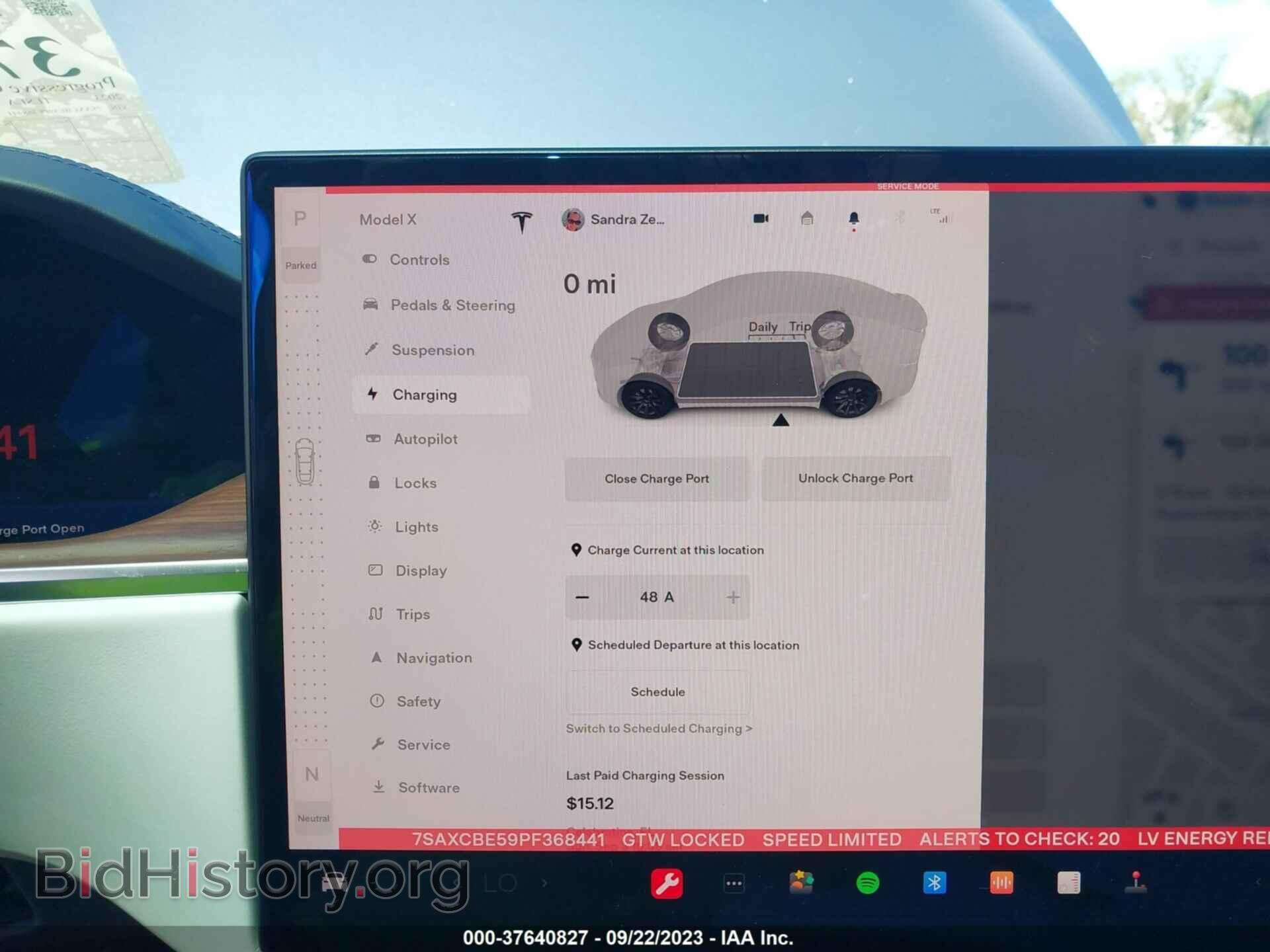 2023 TESLA MODEL X - VIN: 7SAXCBE59PF368441 - Photo 16