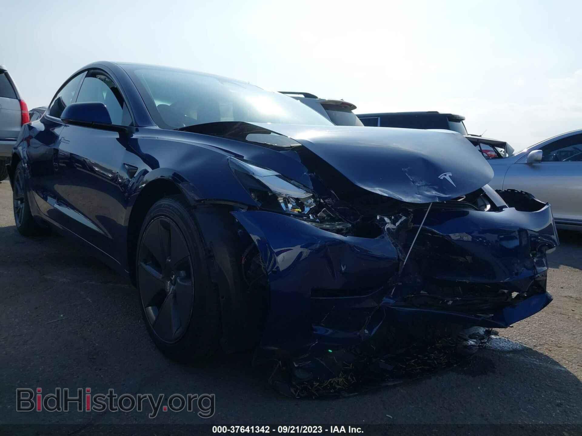 Photo 5YJ3E1EA3NF376335 - TESLA MODEL 3 2022