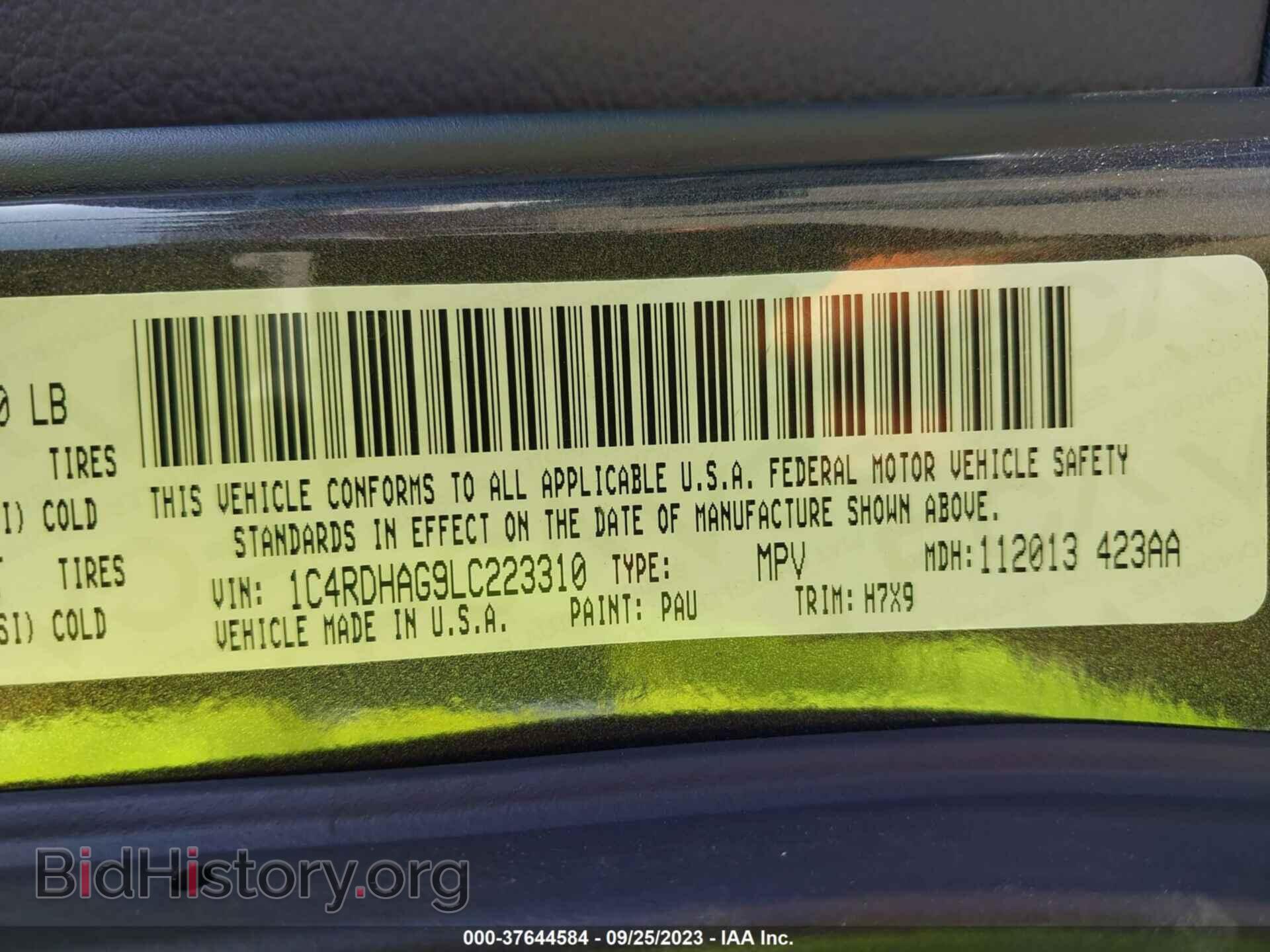 2020 DODGE DURANGO - VIN: 1C4RDHAG9LC223310 - Фото 9