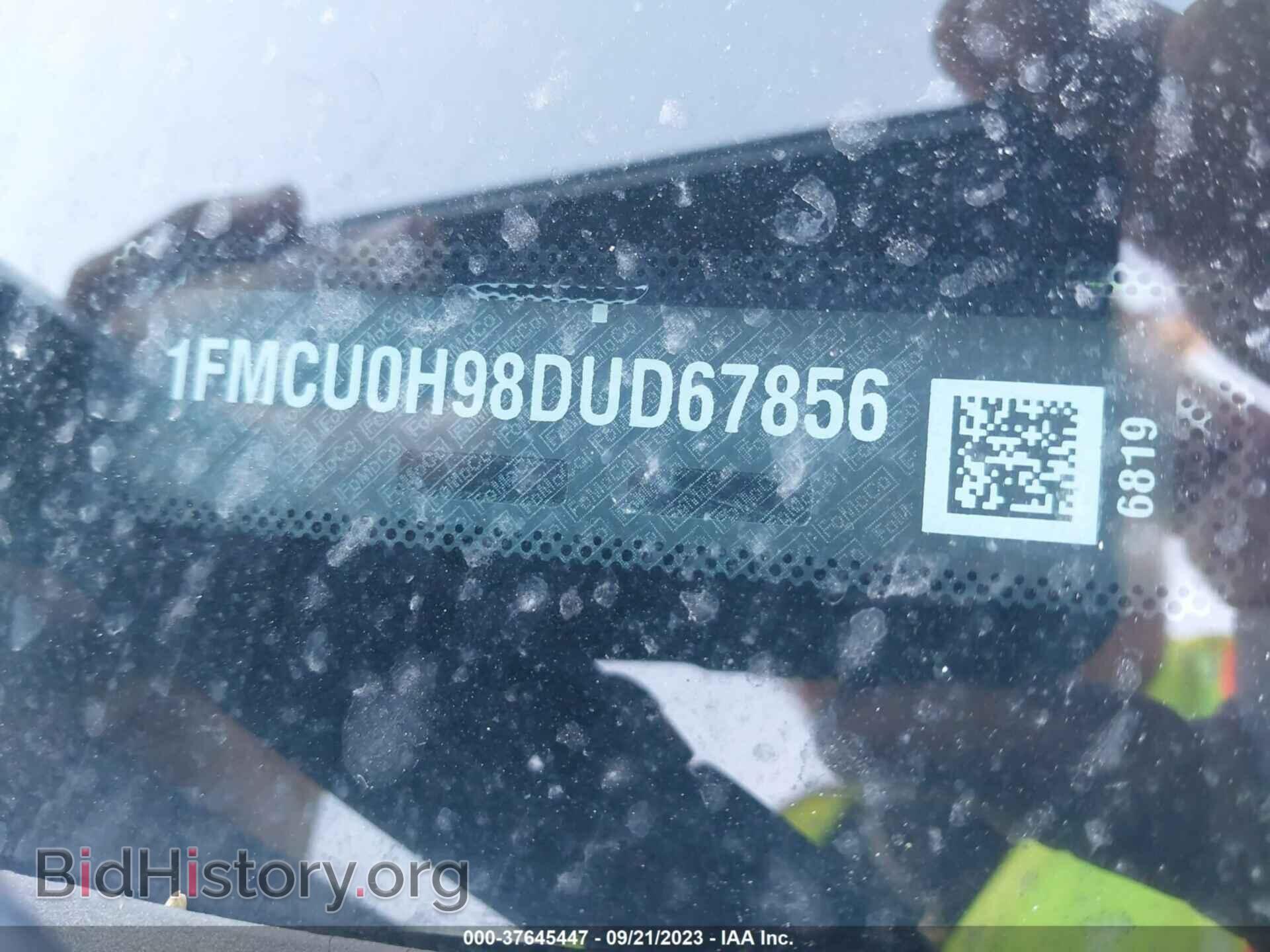 2013 FORD ESCAPE - VIN: 1FMCU0H98DUD67856 - Фото 9