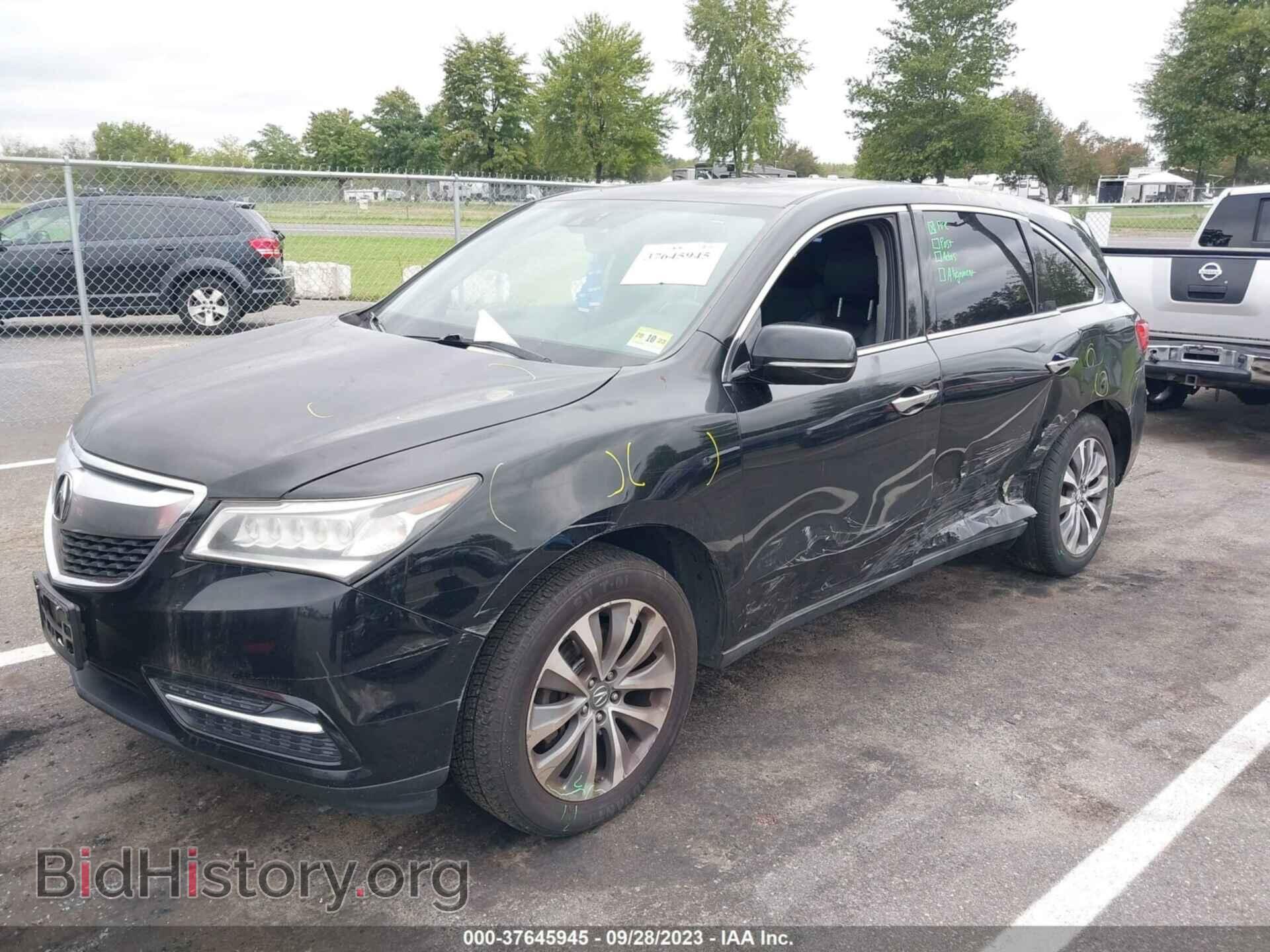 2014 ACURA MDX - VIN: 5FRYD4H46EB042993 - Photo 2