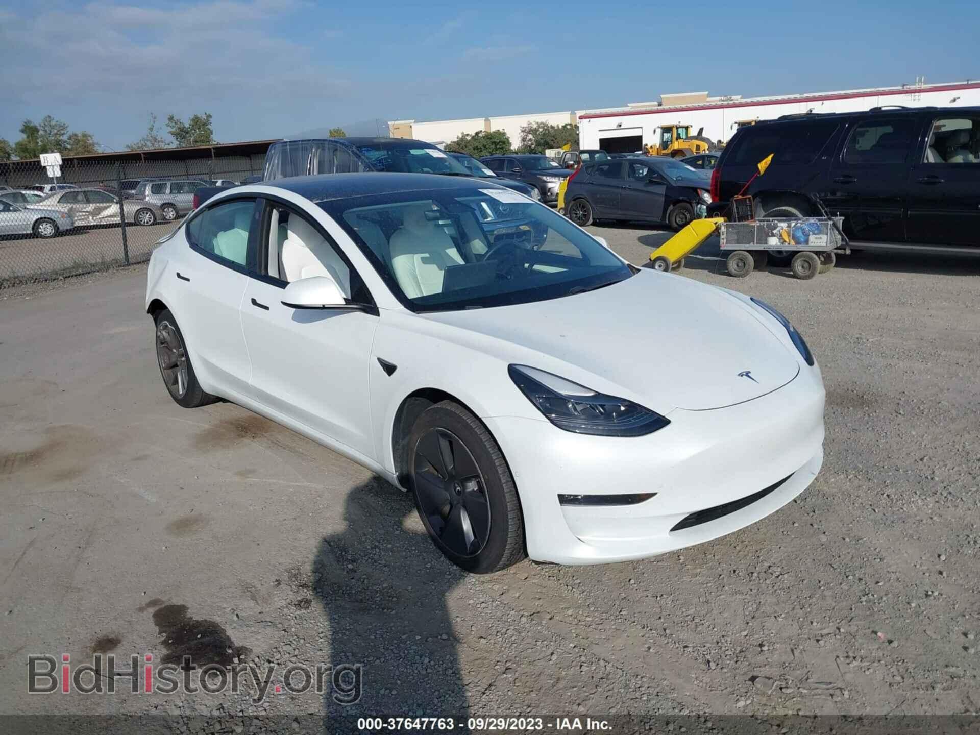 Photo 5YJ3E1EBXMF001064 - TESLA MODEL 3 2021