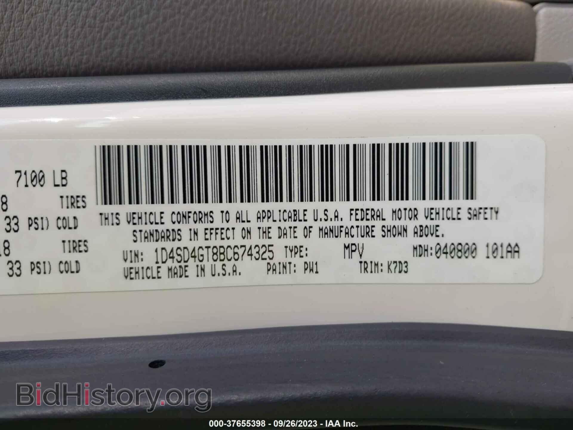 2011 DODGE DURANGO - VIN: 1D4SD4GT8BC674325 - Photo 9