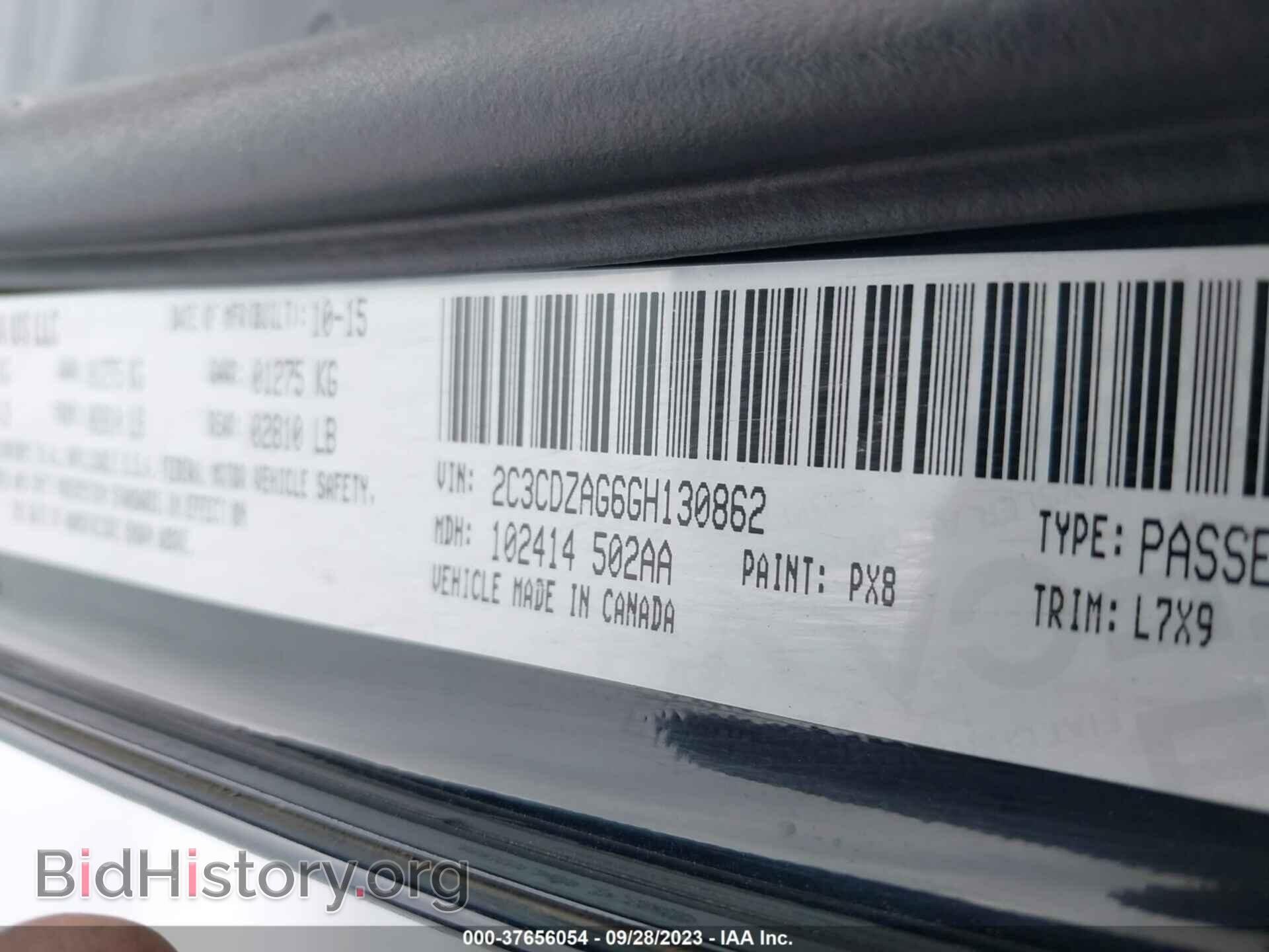 2016 DODGE CHALLENGER - VIN: 2C3CDZAG6GH130862 - Photo 9