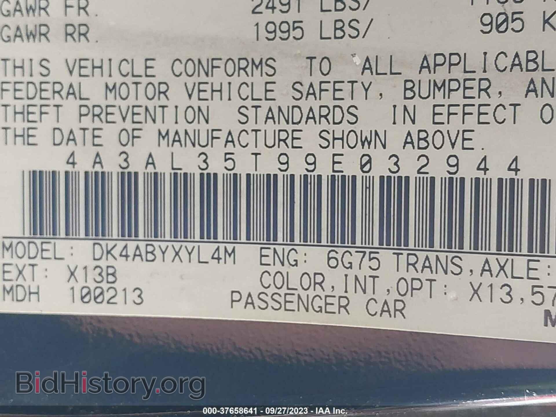 2009 MITSUBISHI ECLIPSE - VIN: 4A3AL35T99E032944 - Photo 9