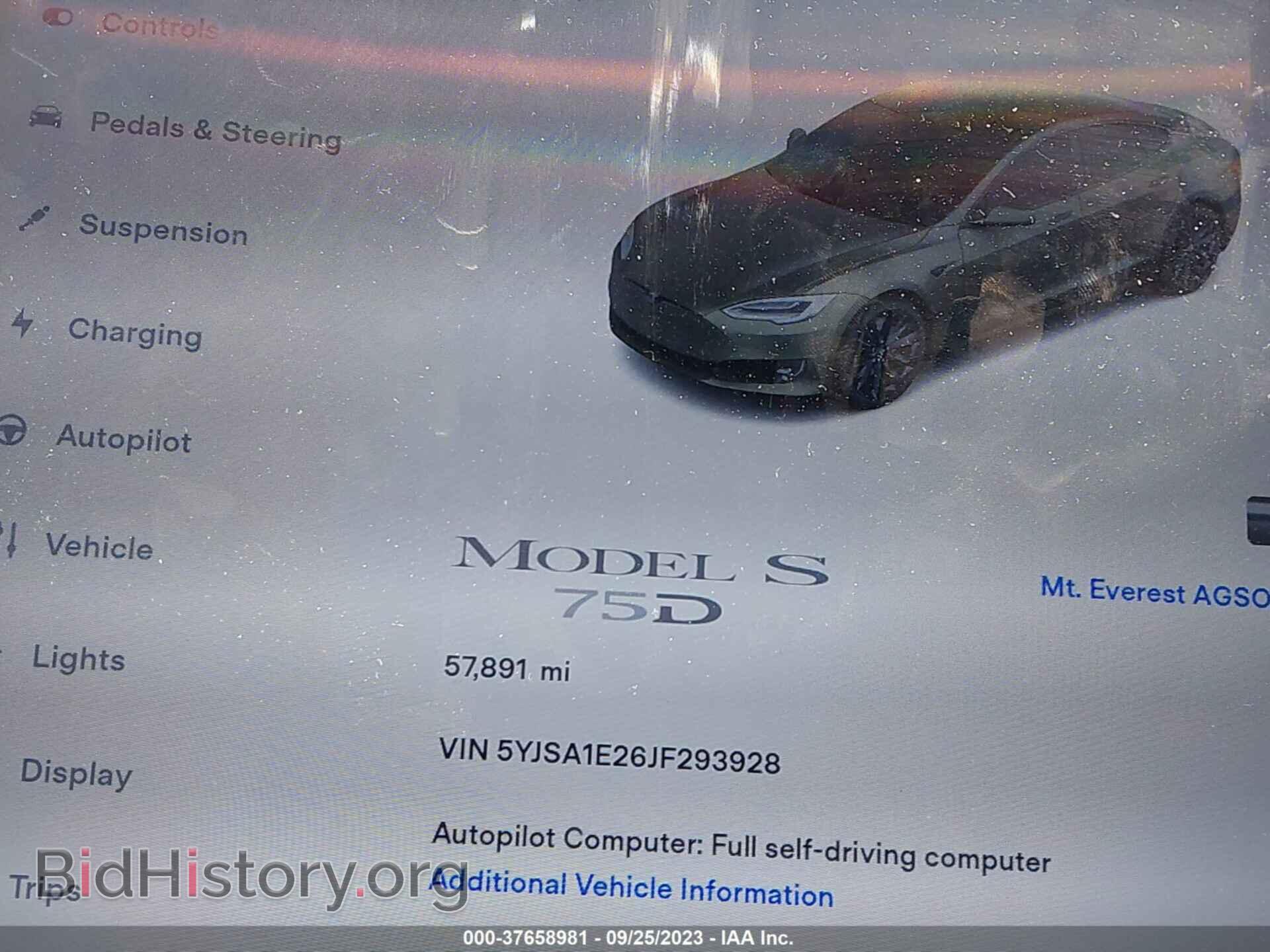 2018 TESLA MODEL S - VIN: 5YJSA1E26JF293928 - Photo 7