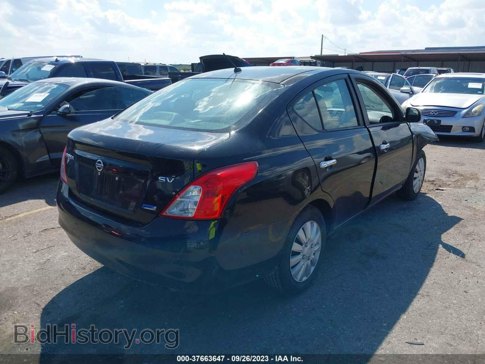2012 NISSAN VERSA - VIN: 3N1CN7AP5CL932918 - Фото 4