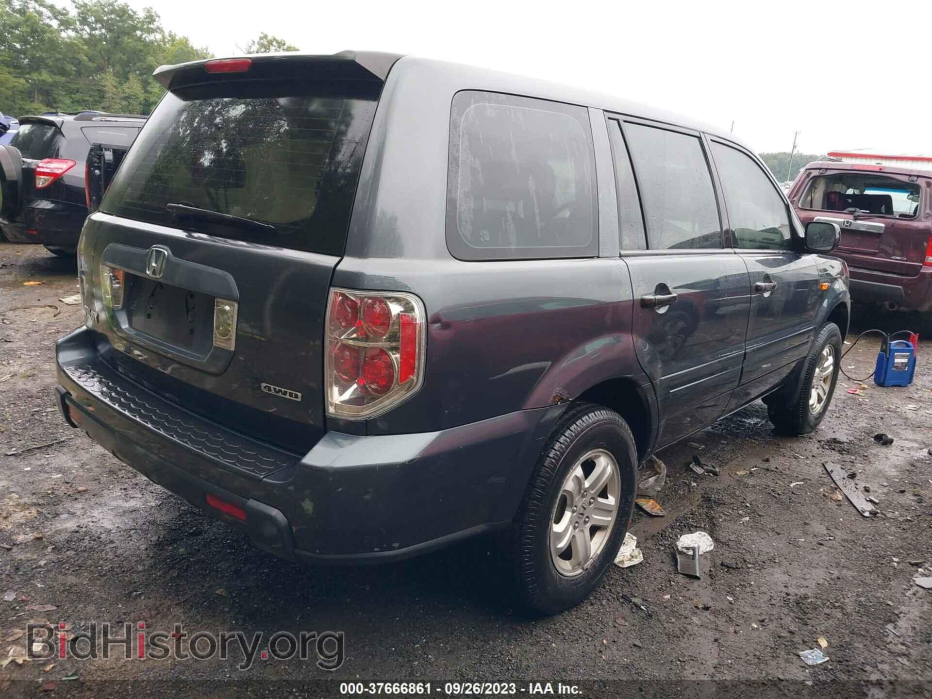 2006 HONDA PILOT - VIN: 2HKYF18176H562512 - Фото 4