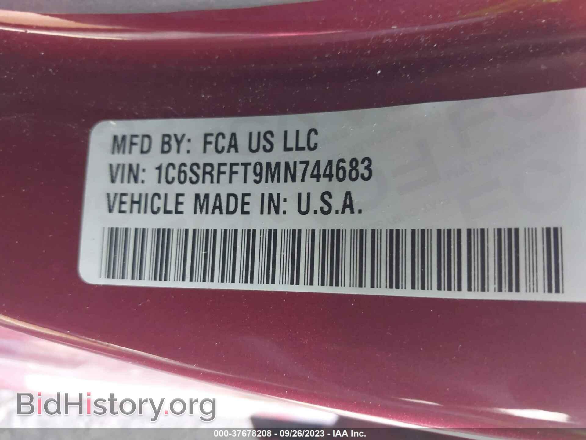 2021 RAM 1500 - VIN: 1C6SRFFT9MN744683 - Photo 9