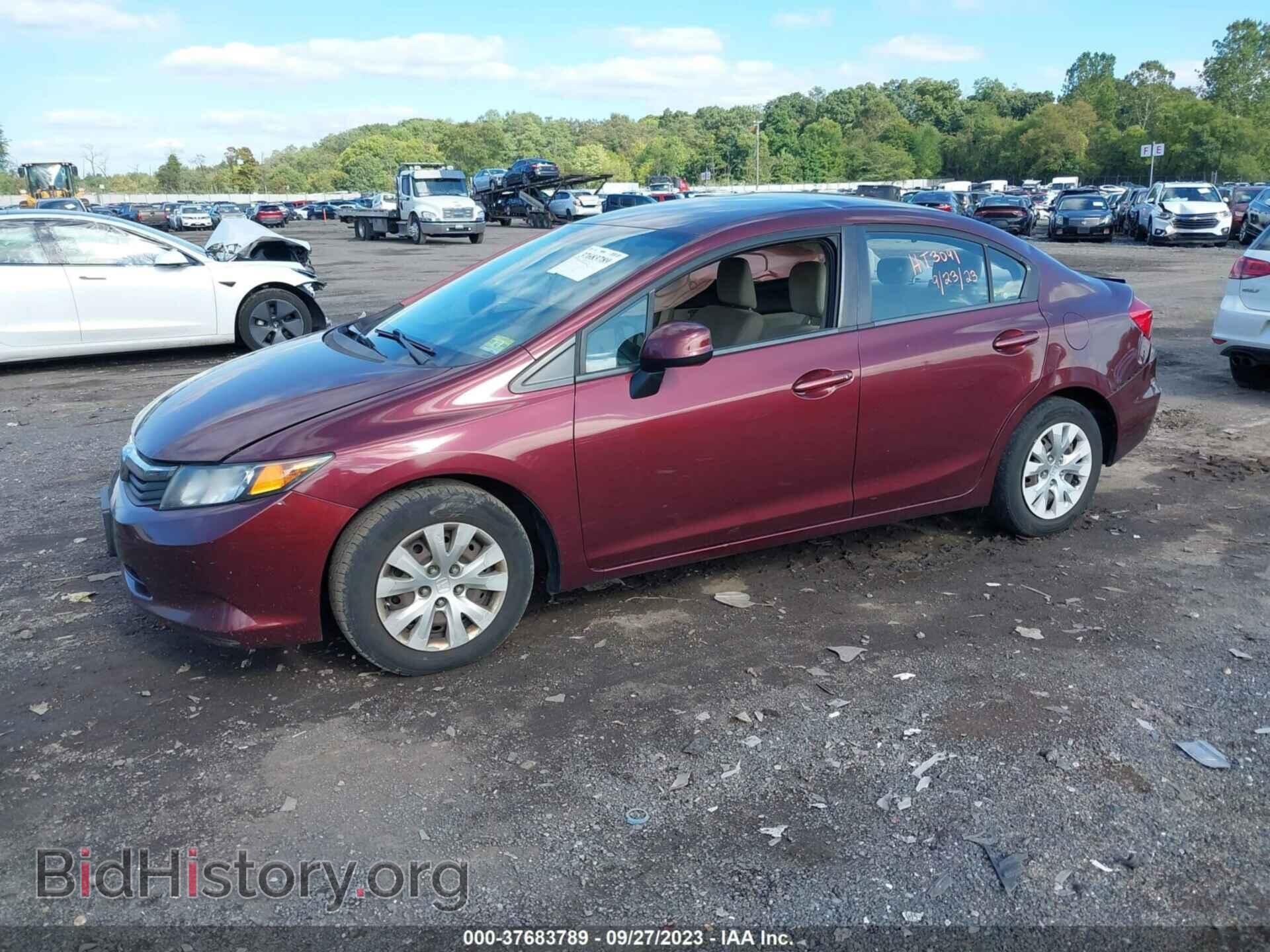 2012 HONDA CIVIC - VIN: 19XFB2F50CE377278 - Фото 2