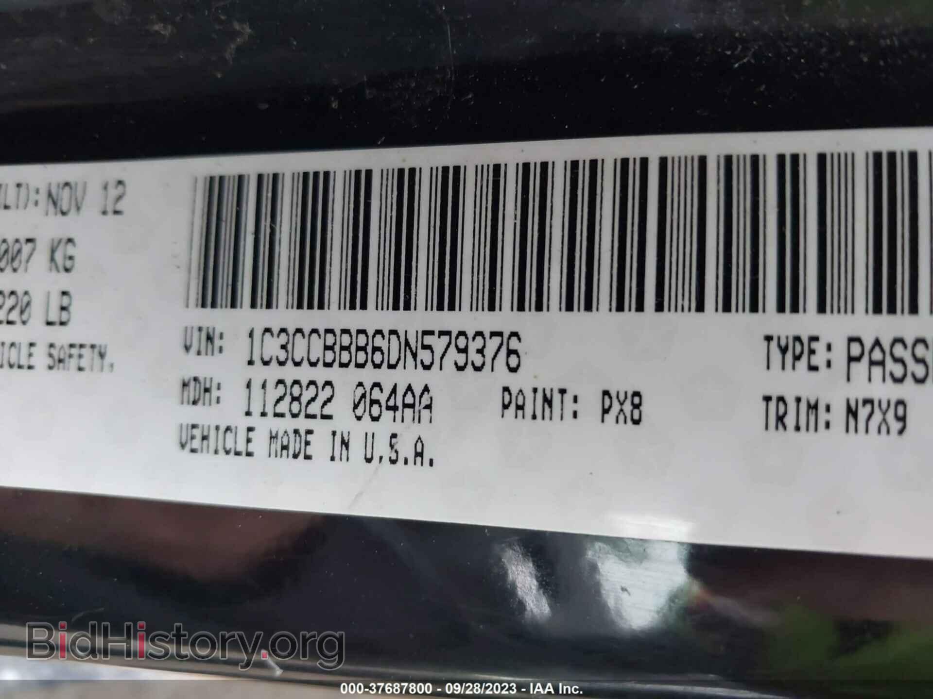 2013 CHRYSLER 200 - VIN: 1C3CCBBB6DN579376 - Photo 9