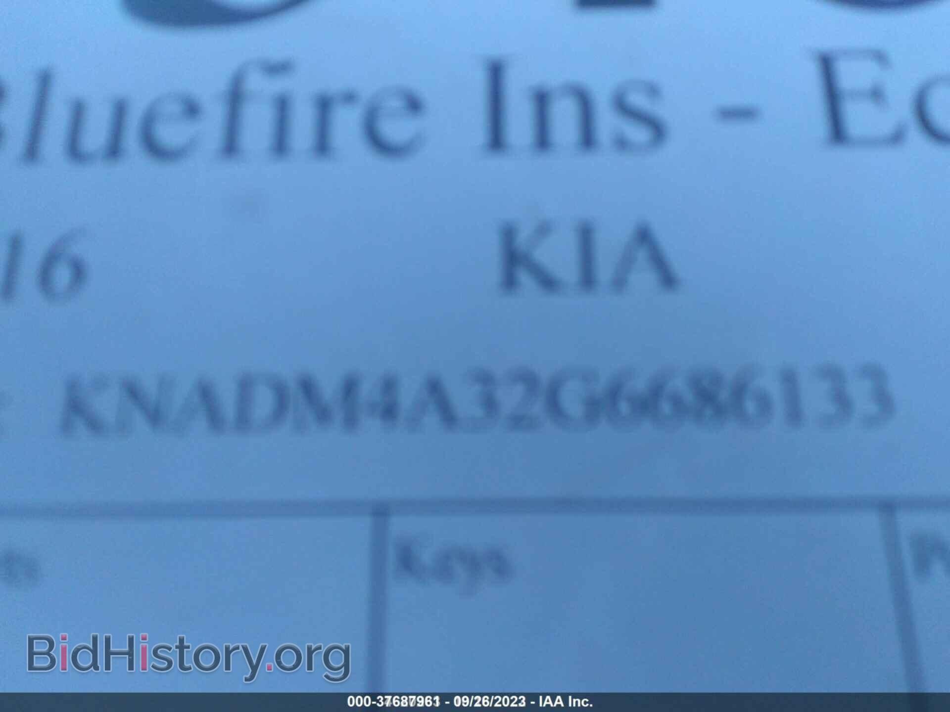 2016 KIA RIO - VIN: KNADM4A32G6686133 - Фото 9