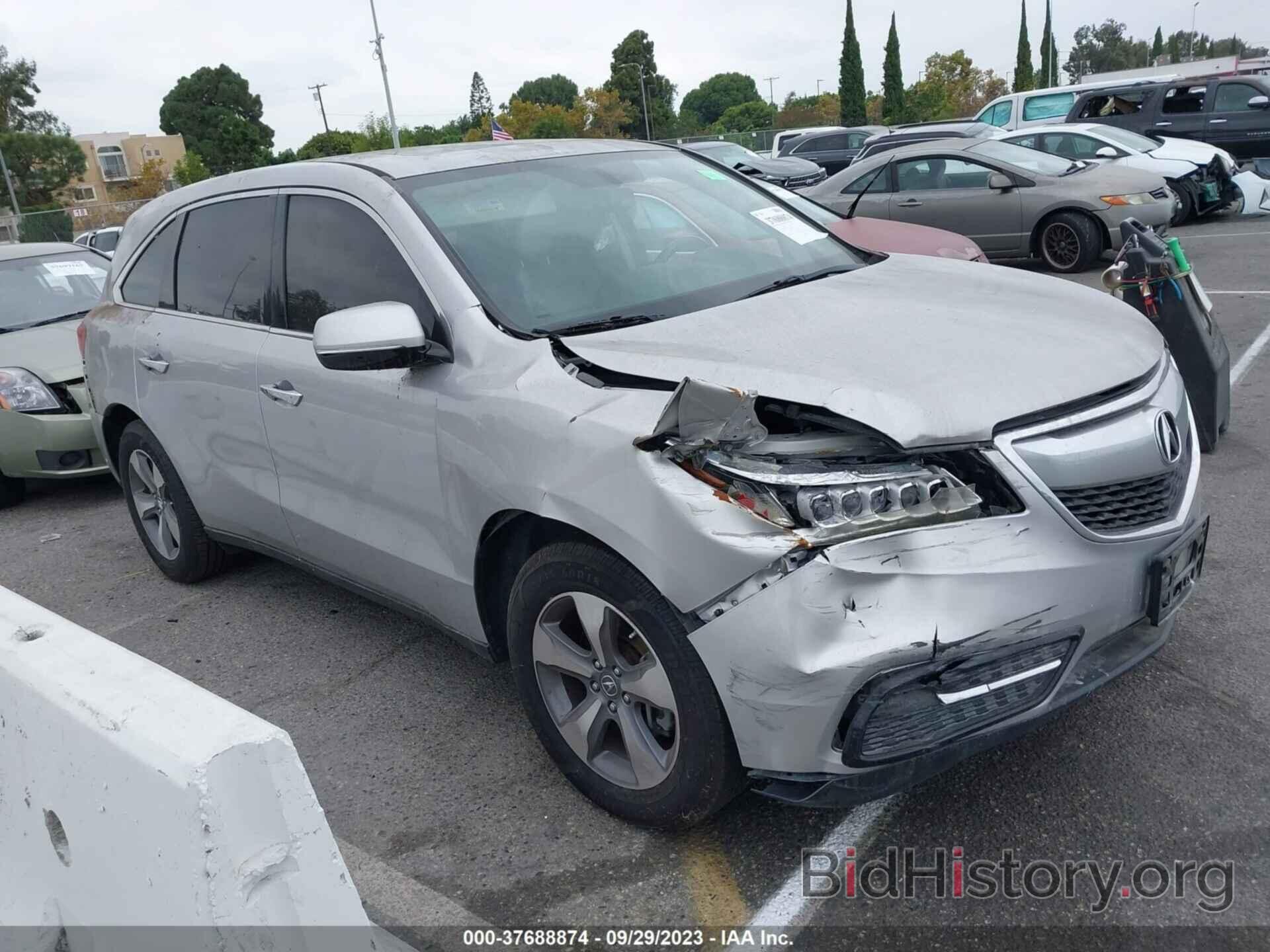 Photo 5FRYD3H22EB004105 - ACURA MDX 2014