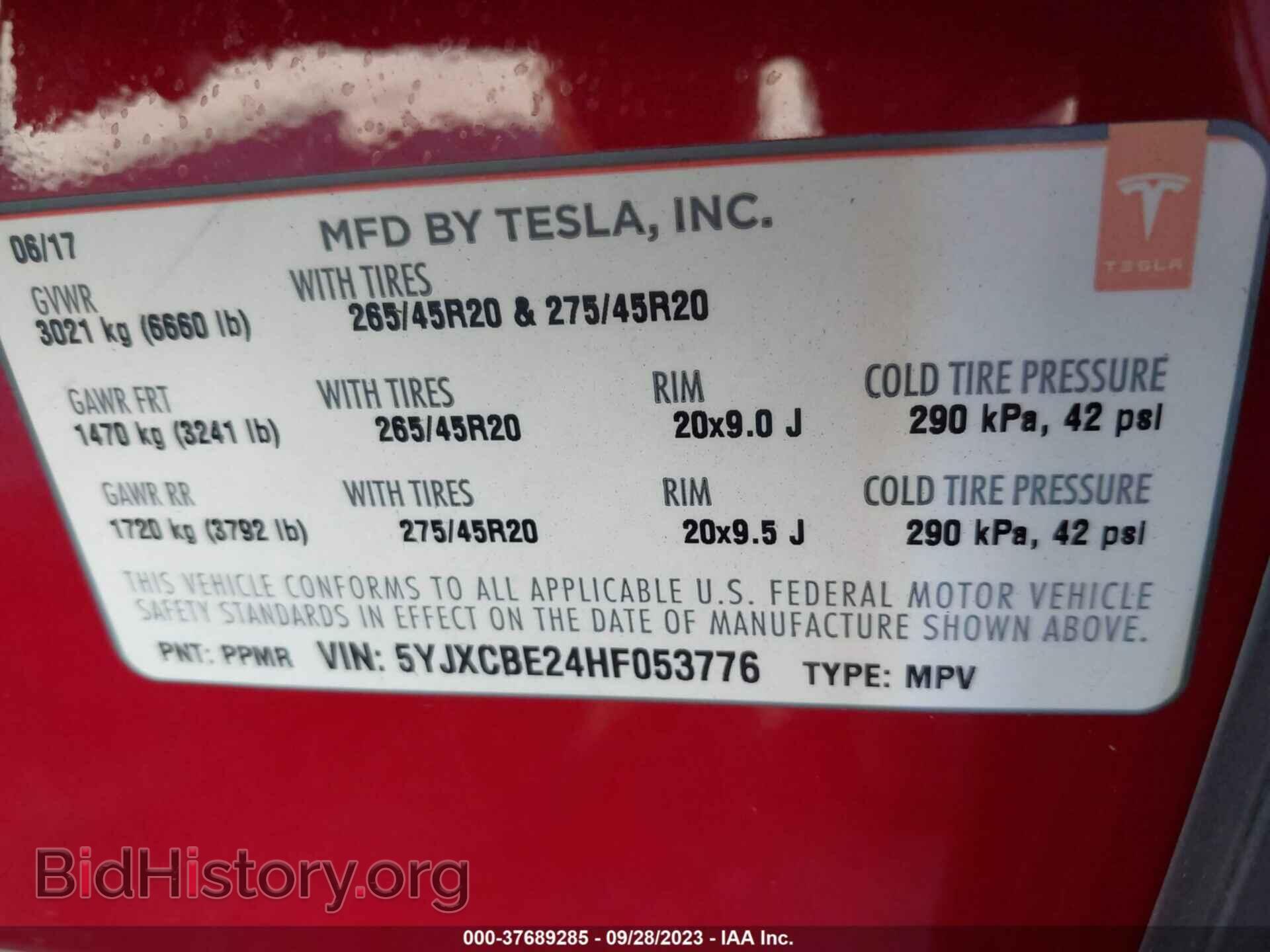 2017 TESLA MODEL X - VIN: 5YJXCBE24HF053776 - Photo 9