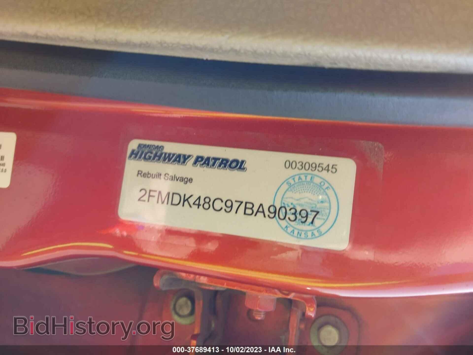 2007 FORD EDGE - VIN: 2FMDK48C97BA90397 - Фото 9