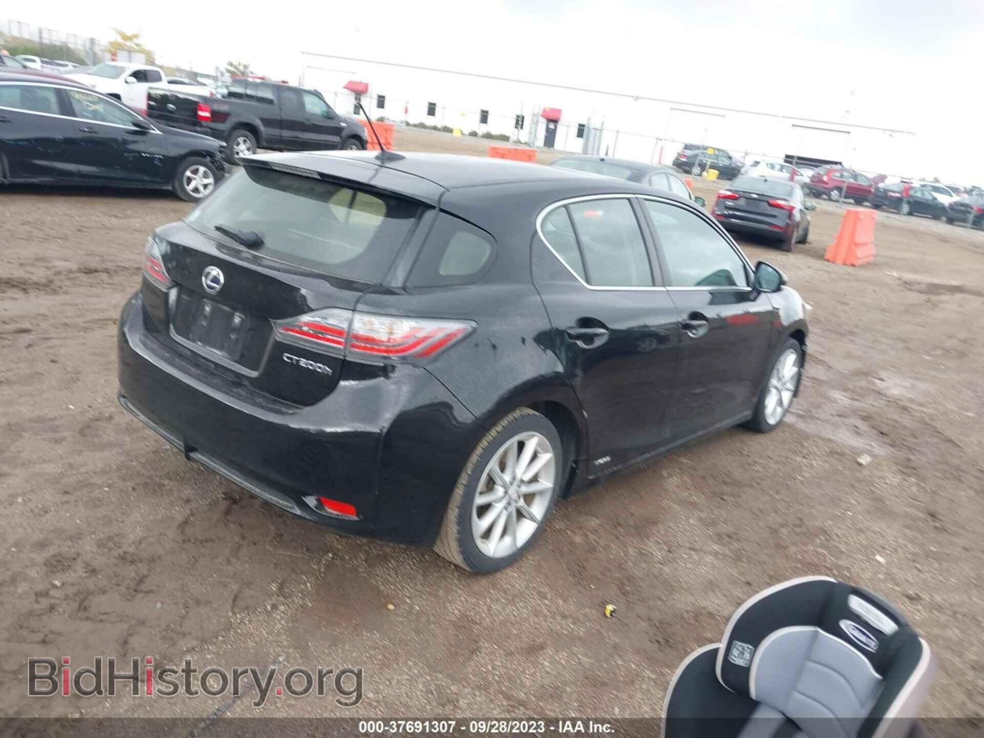 2012 LEXUS CT 200H - VIN: JTHKD5BHXC2115371 - Фото 4