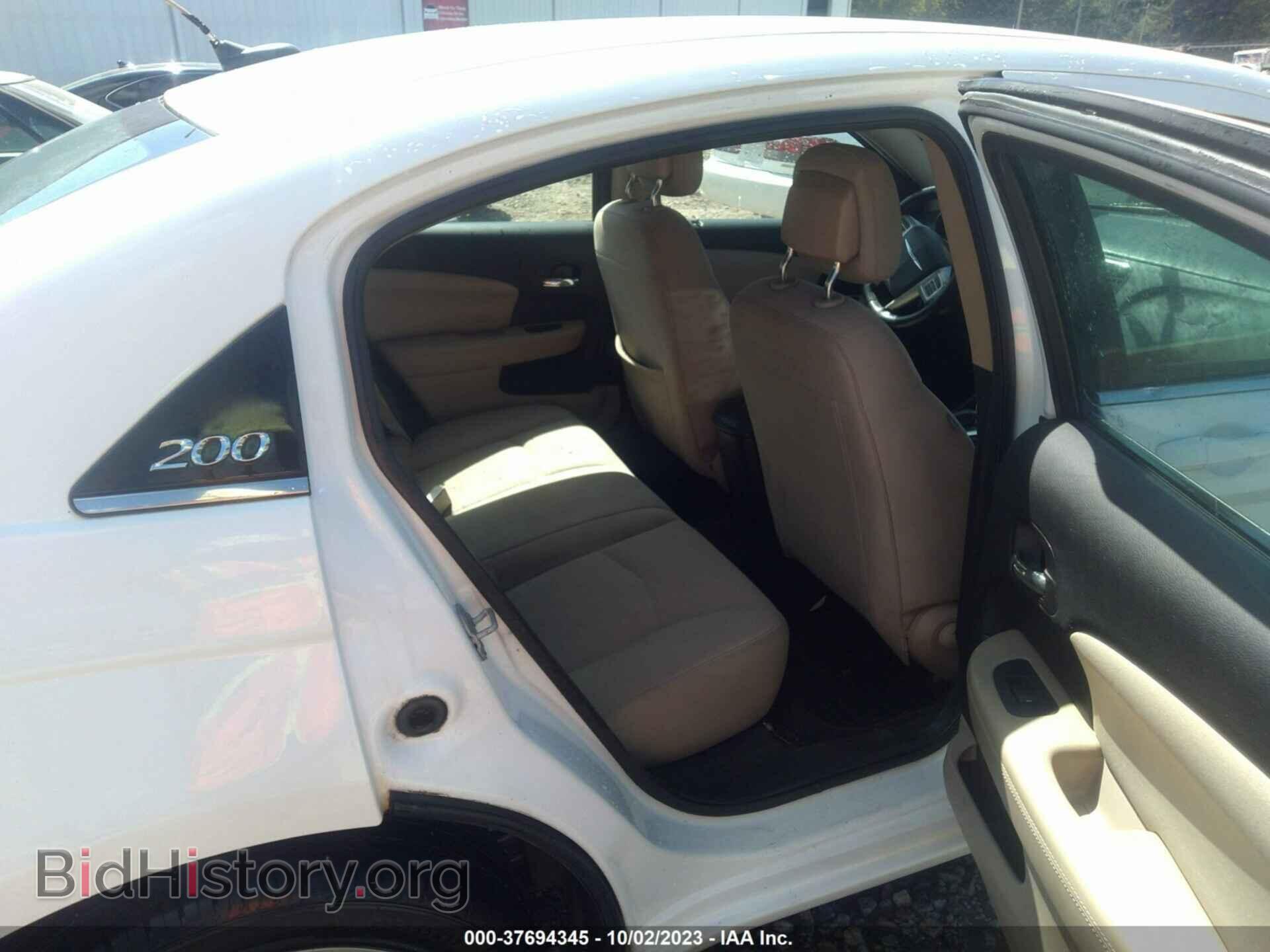 2013 CHRYSLER 200 - VIN: 1C3CCBBB0DN765981 - Фото 8