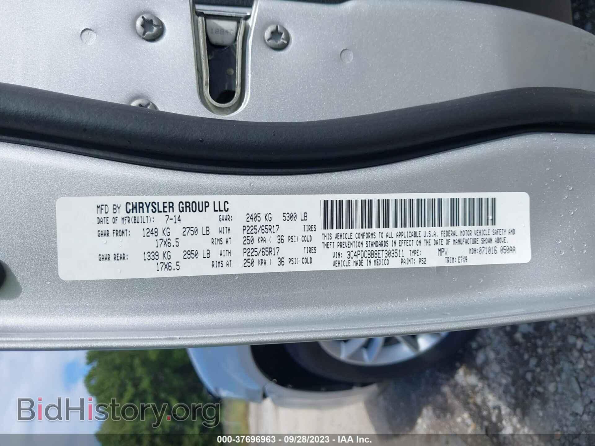 2014 DODGE JOURNEY - VIN: 3C4PDCBB8ET303511 - Photo 9