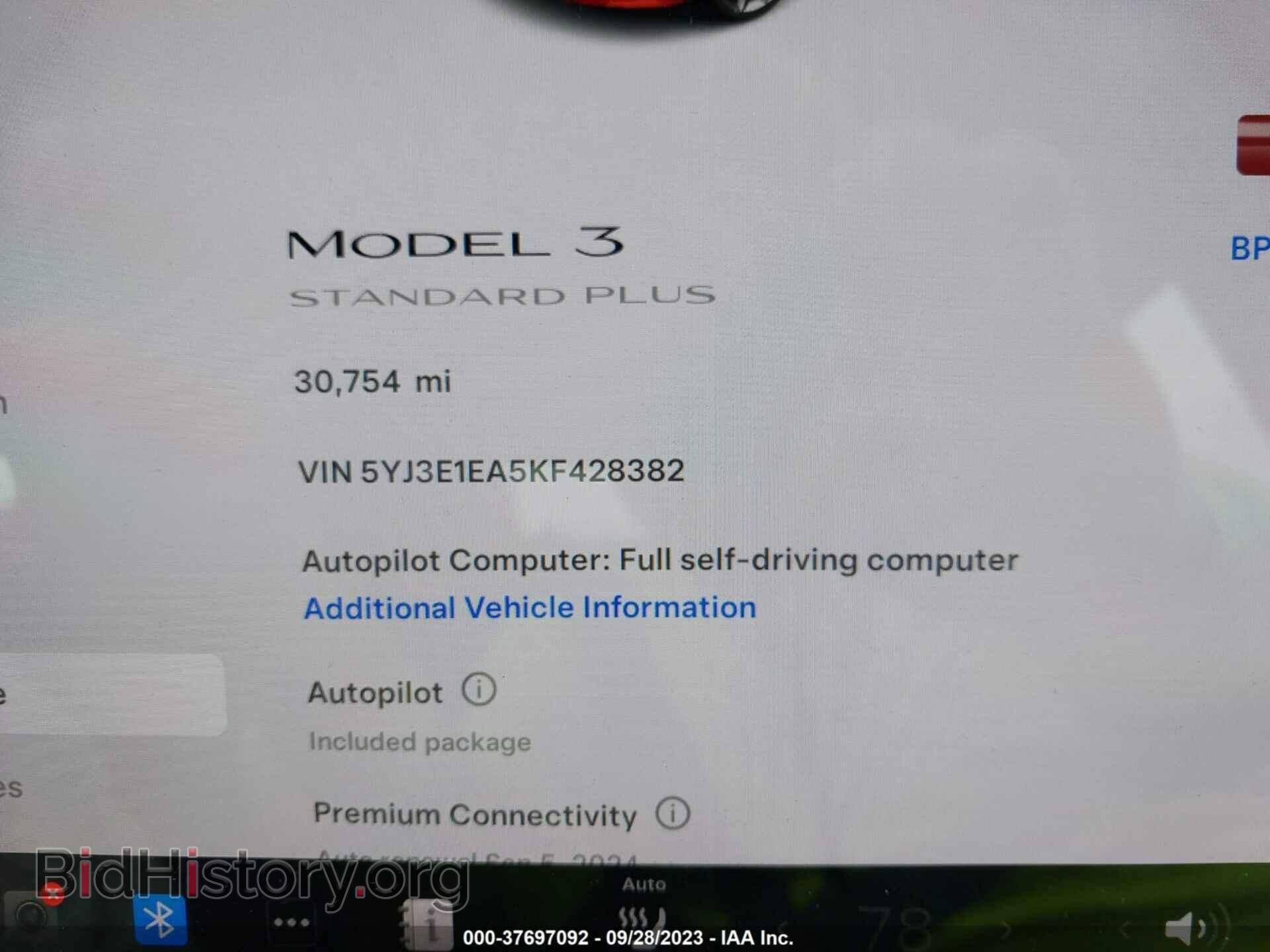 2019 TESLA MODEL 3 - VIN: 5YJ3E1EA5KF428382 - Photo 7