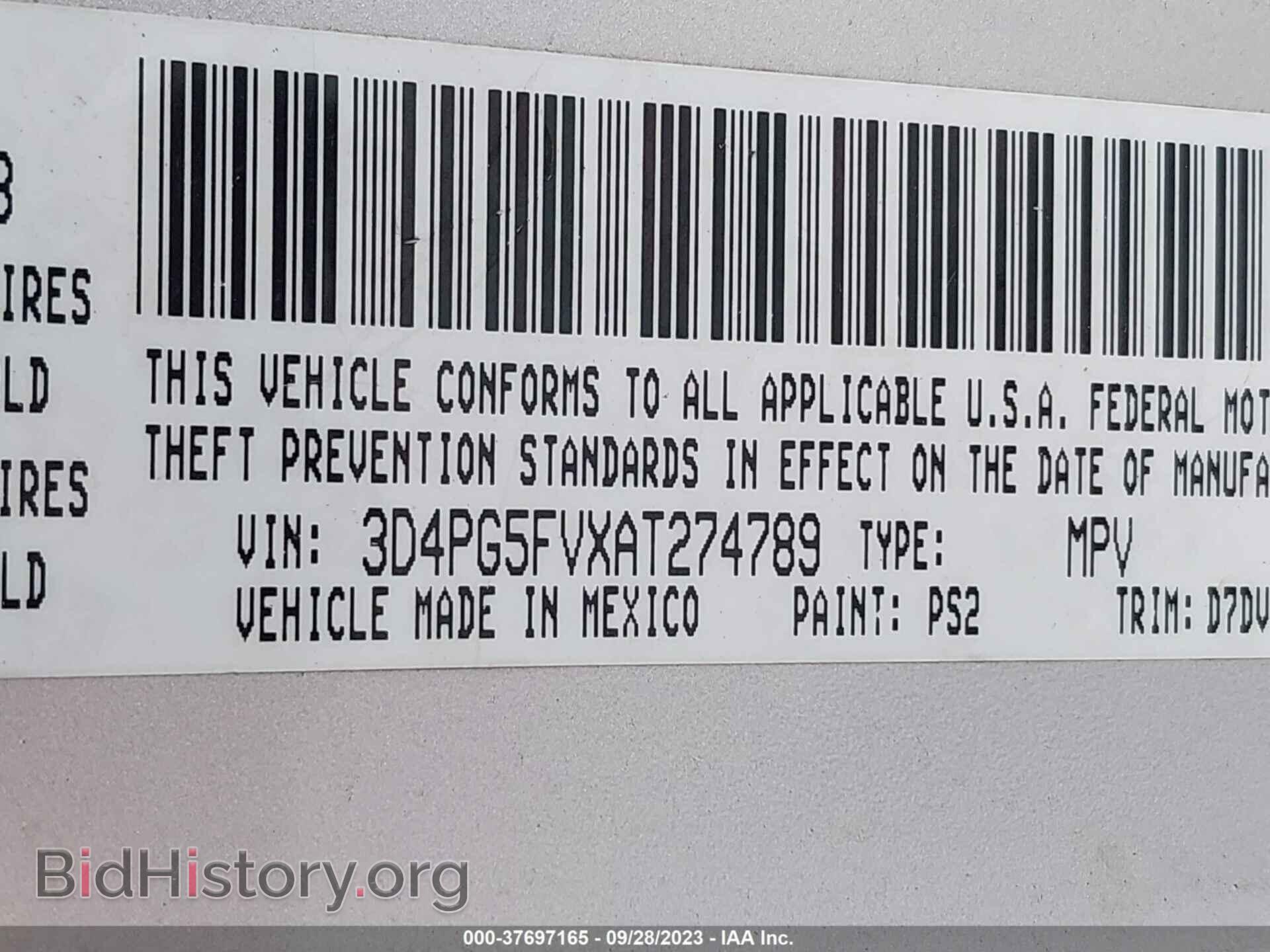 2010 DODGE JOURNEY - VIN: 3D4PG5FVXAT274789 - Фото 9