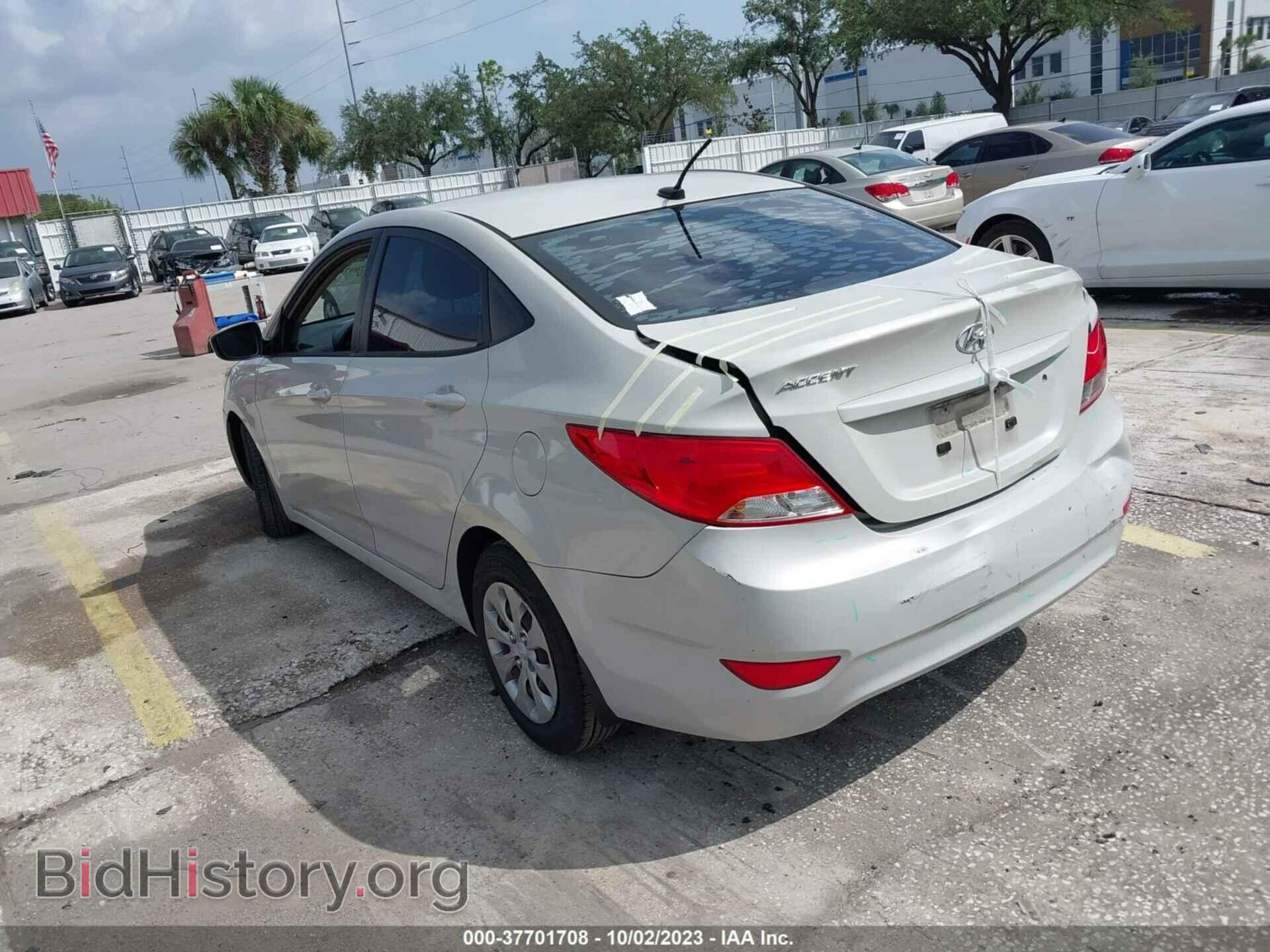 2016 HYUNDAI ACCENT - VIN: KMHCT4AE5GU972729 - Фото 3