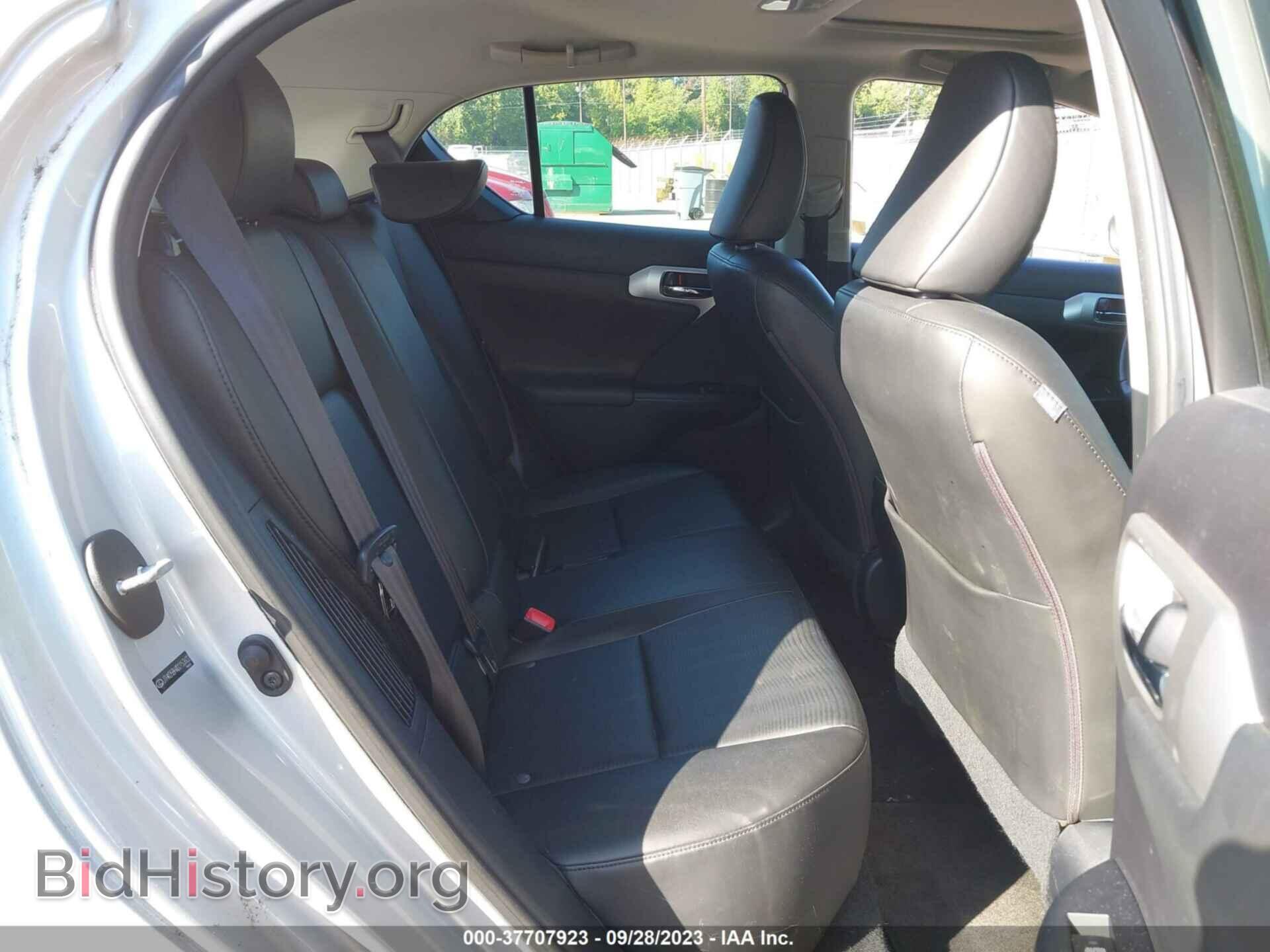 2013 LEXUS CT 200H - VIN: JTHKD5BH4D2153602 - Фото 8