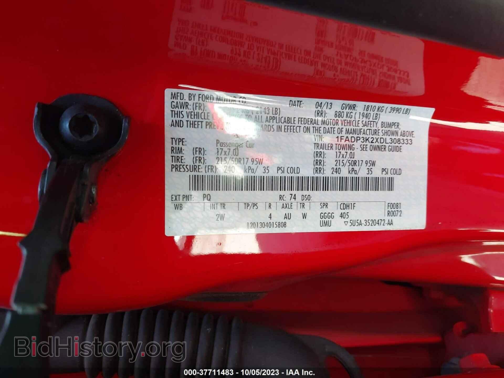 2013 FORD FOCUS - VIN: 1FADP3K2XDL308333 - Photo 9