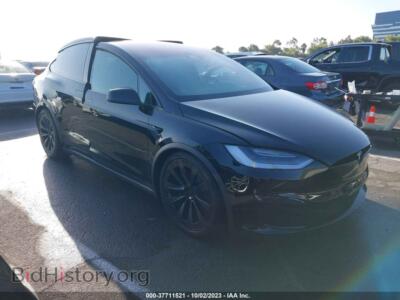 2023 Tesla MODEL X Standard Range/Dual Motor All-Wheel Drive, black — VIN 7SAXCAE53PF400424, IAAI